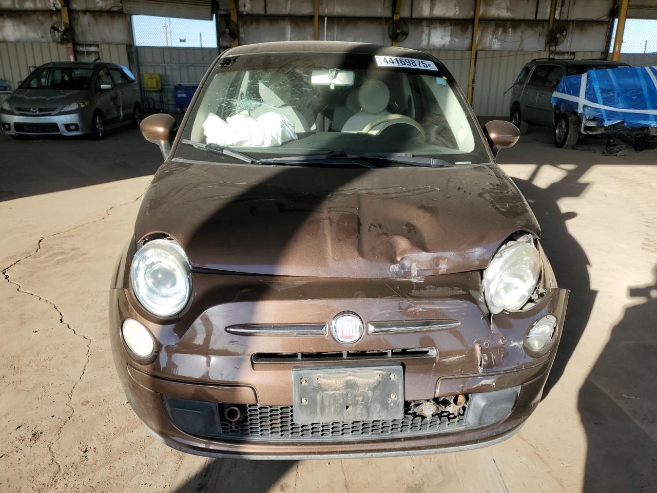 2012 Fiat 500 VIN 3C3CFFAR4CT194751 Copart auction photo, rear end / front end damage thumbnail 5