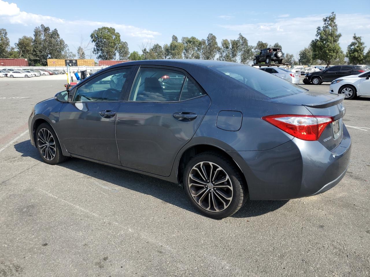 2016 Toyota Corolla VIN 5YFBURHEXGP405526 Copart auction photo, front end / side damage thumbnail 2