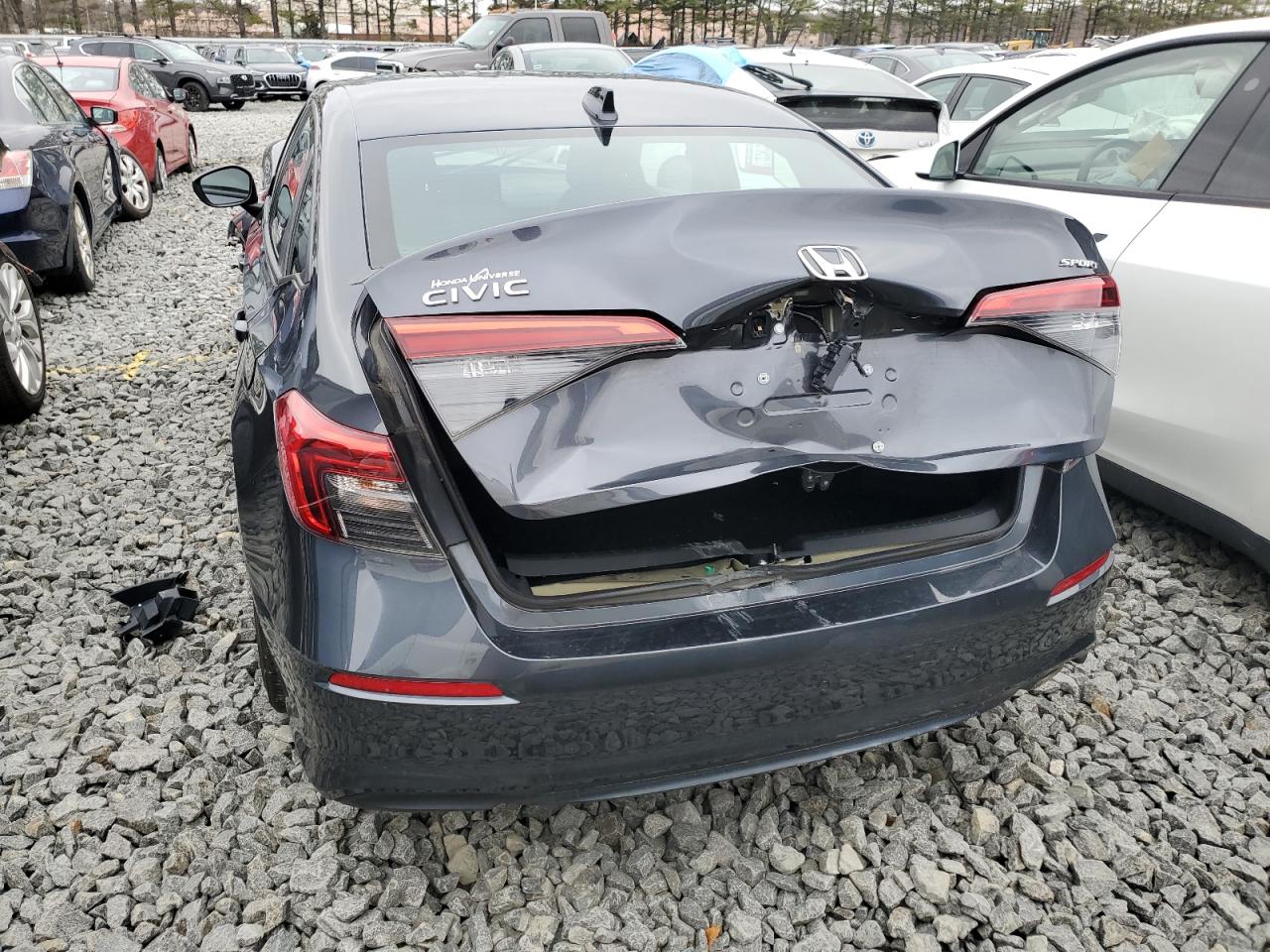 2022 Honda Civic VIN 2HGFE2F52NH582682 Copart auction photo, front end / rear end damage thumbnail 6