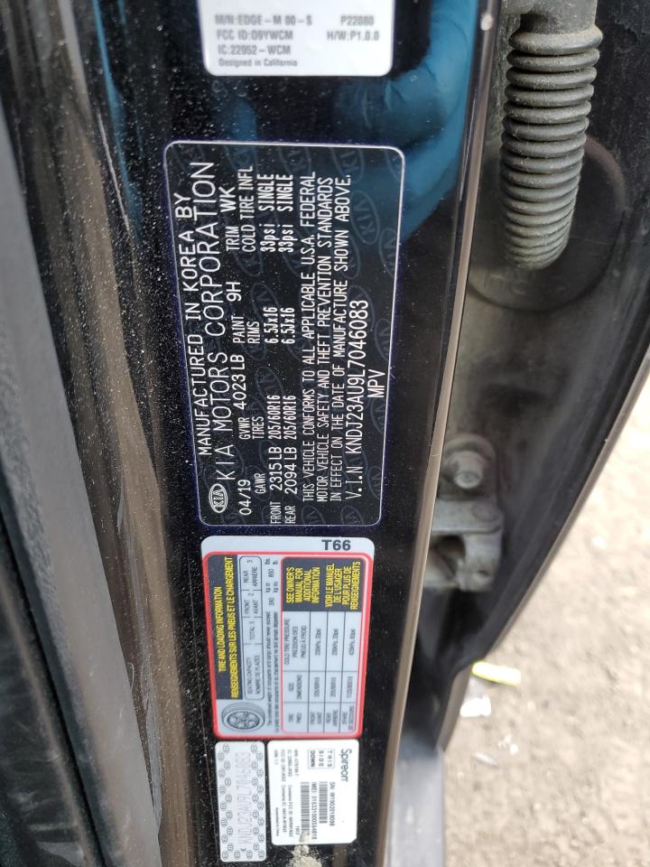 2020 KIA Soul VIN KNDJ23AU9L7046083 Copart auction photo, front end / minor dent/scratches damage thumbnail 14