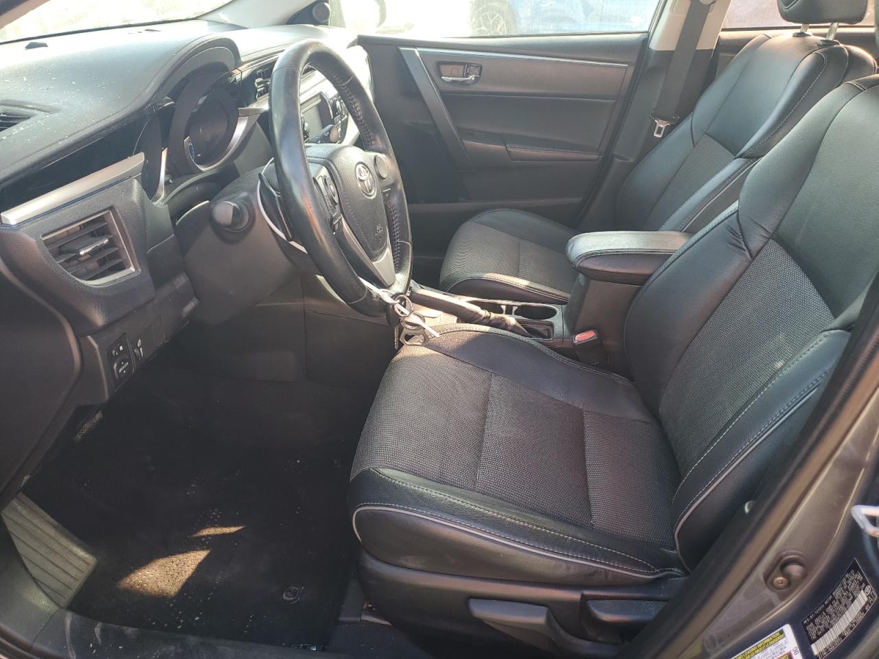 2014 Toyota Corolla VIN 2T1BURHE5EC061603 Copart auction photo, front end / top/roof damage thumbnail 7