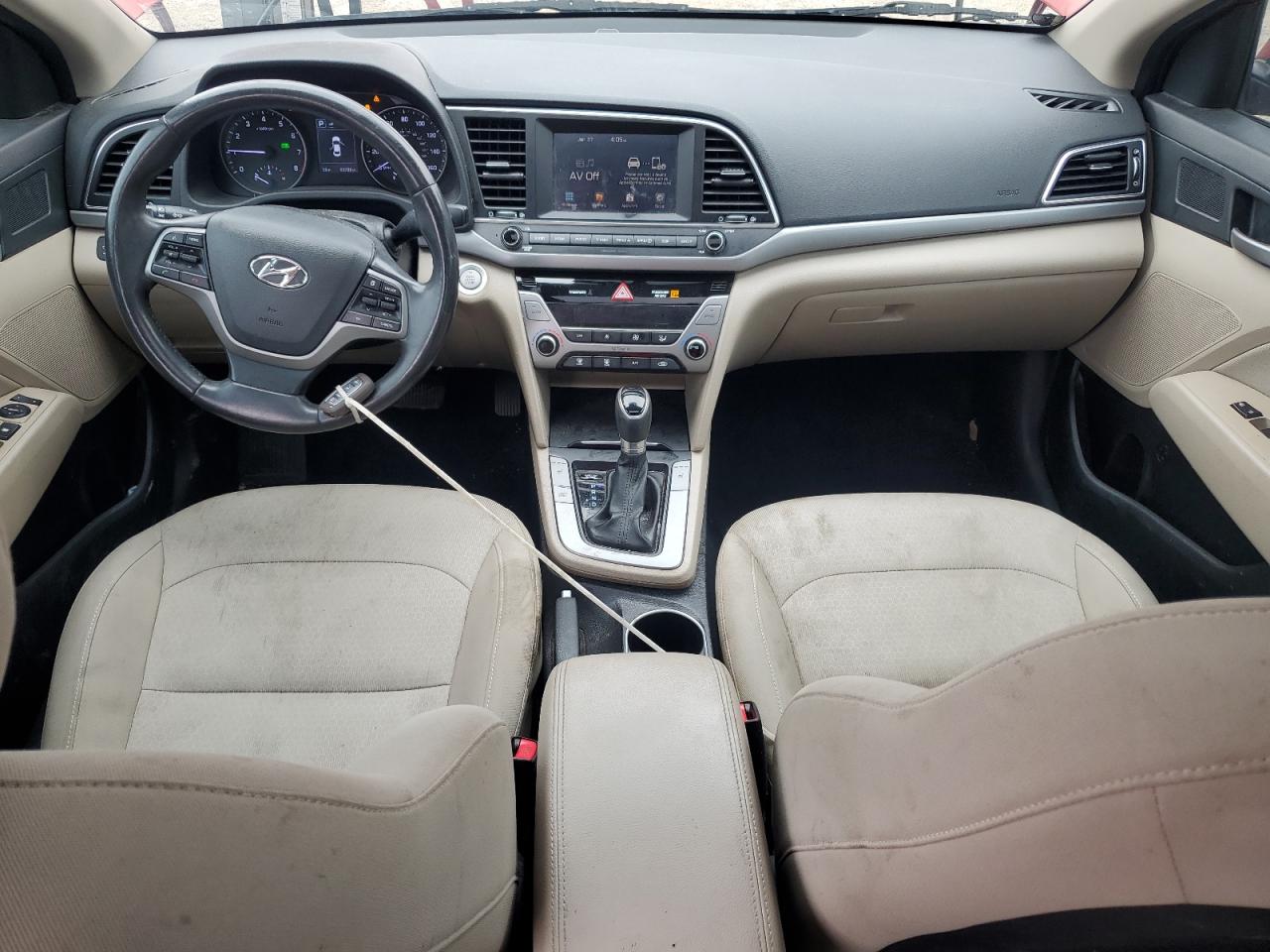 2017 Hyundai Elantra VIN KMHD84LF6HU275423 Copart auction photo, side / front end damage thumbnail 8