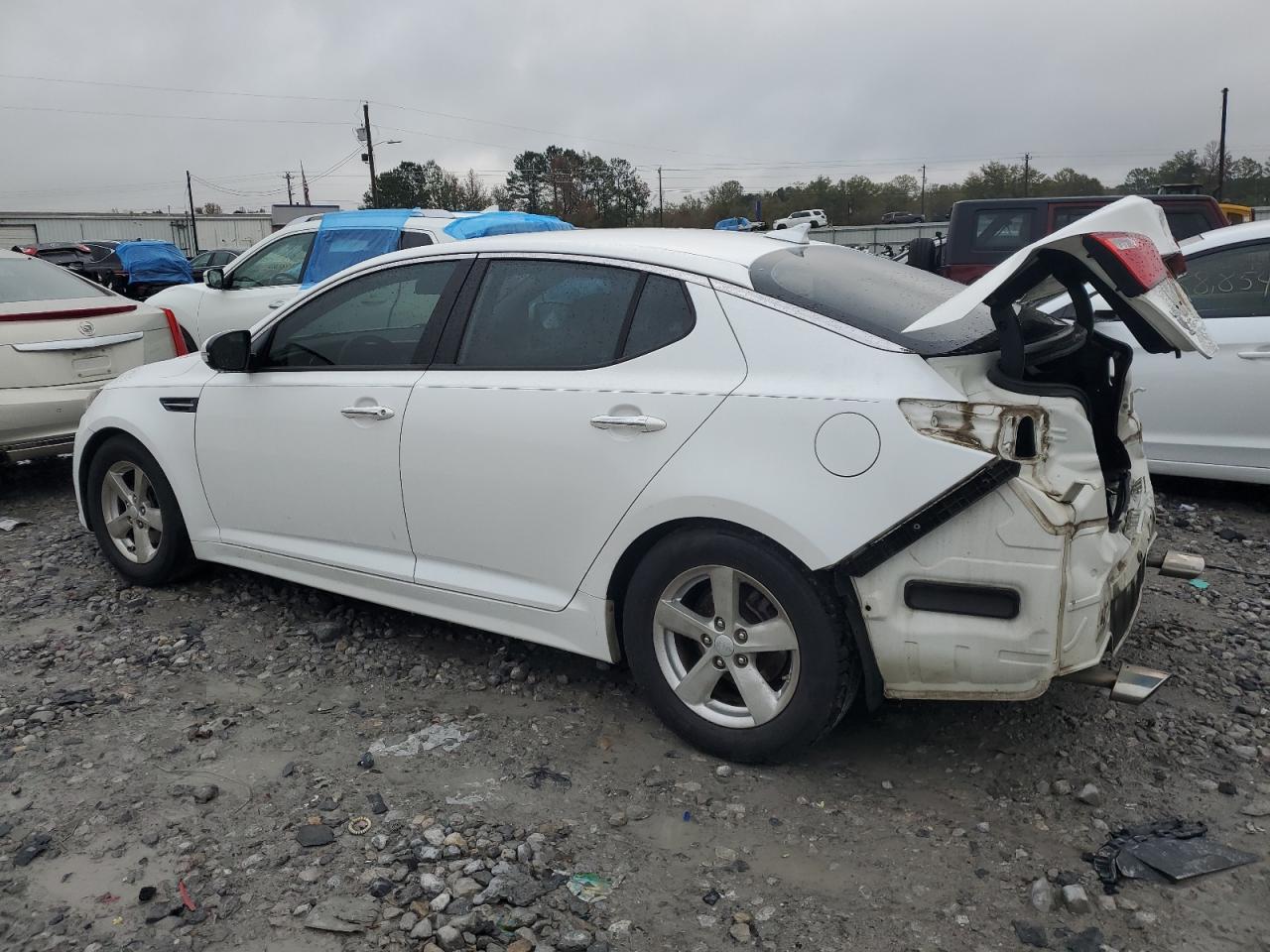2015 KIA Optima VIN KNAGM4A76F5627641 Copart auction photo, rear end damage thumbnail 2