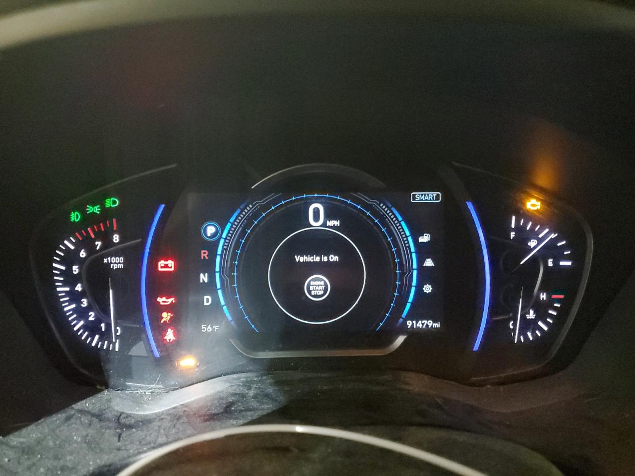 2019 Hyundai Santa Fe VIN 5NMS3CAD9KH017482 Copart auction photo, front end / minor dent/scratches damage thumbnail 9