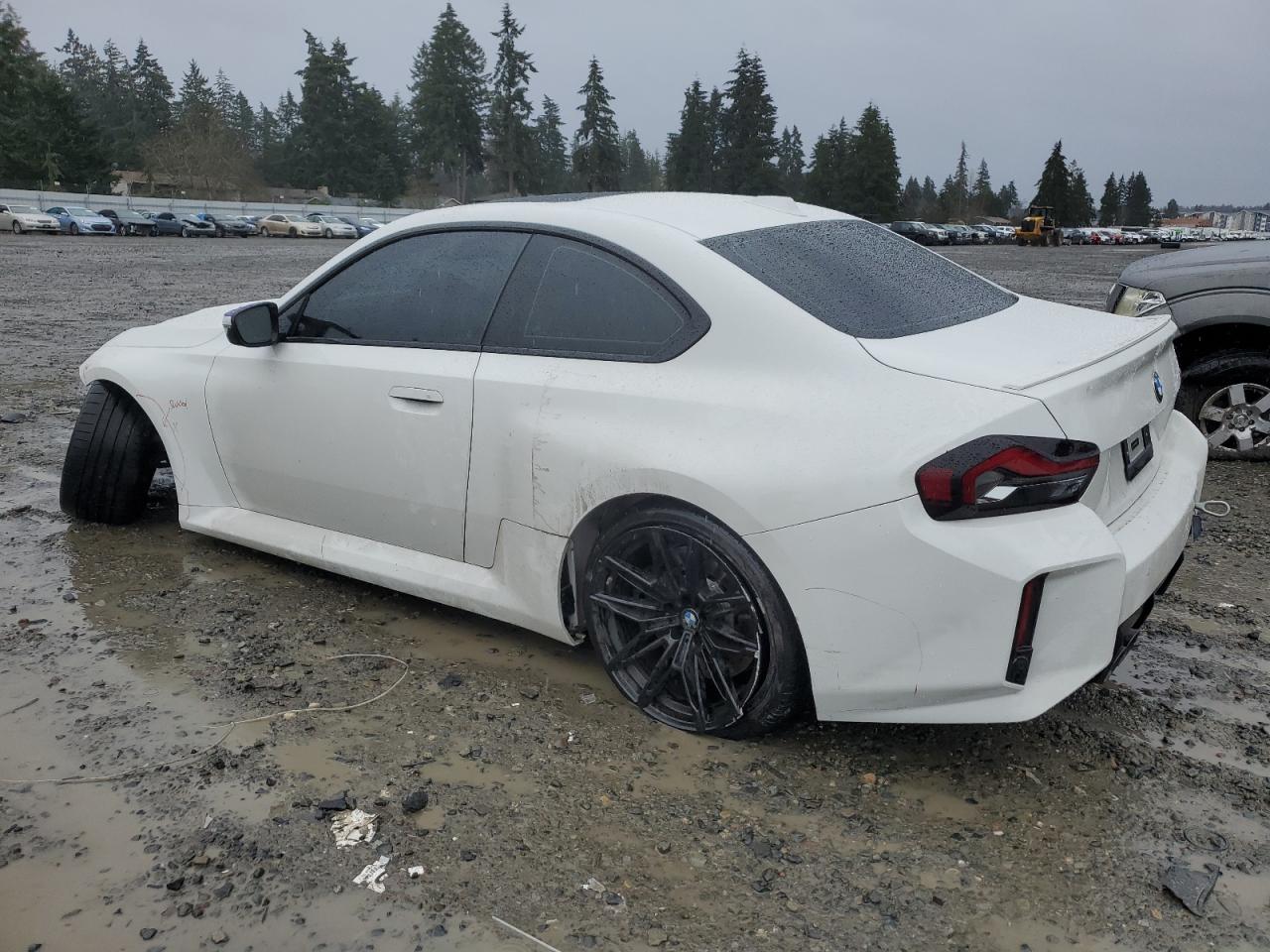 2024 BMW M2 VIN 3MF13DM01R8E30309 Copart auction photo, undercarriage / all over damage thumbnail 2