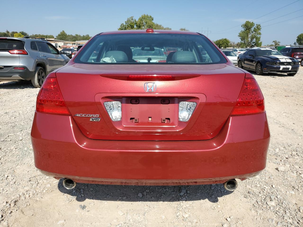 2007 Honda Accord VIN 1HGCM66817A042359 Copart auction photo, hail / minor dent/scratches damage thumbnail 6