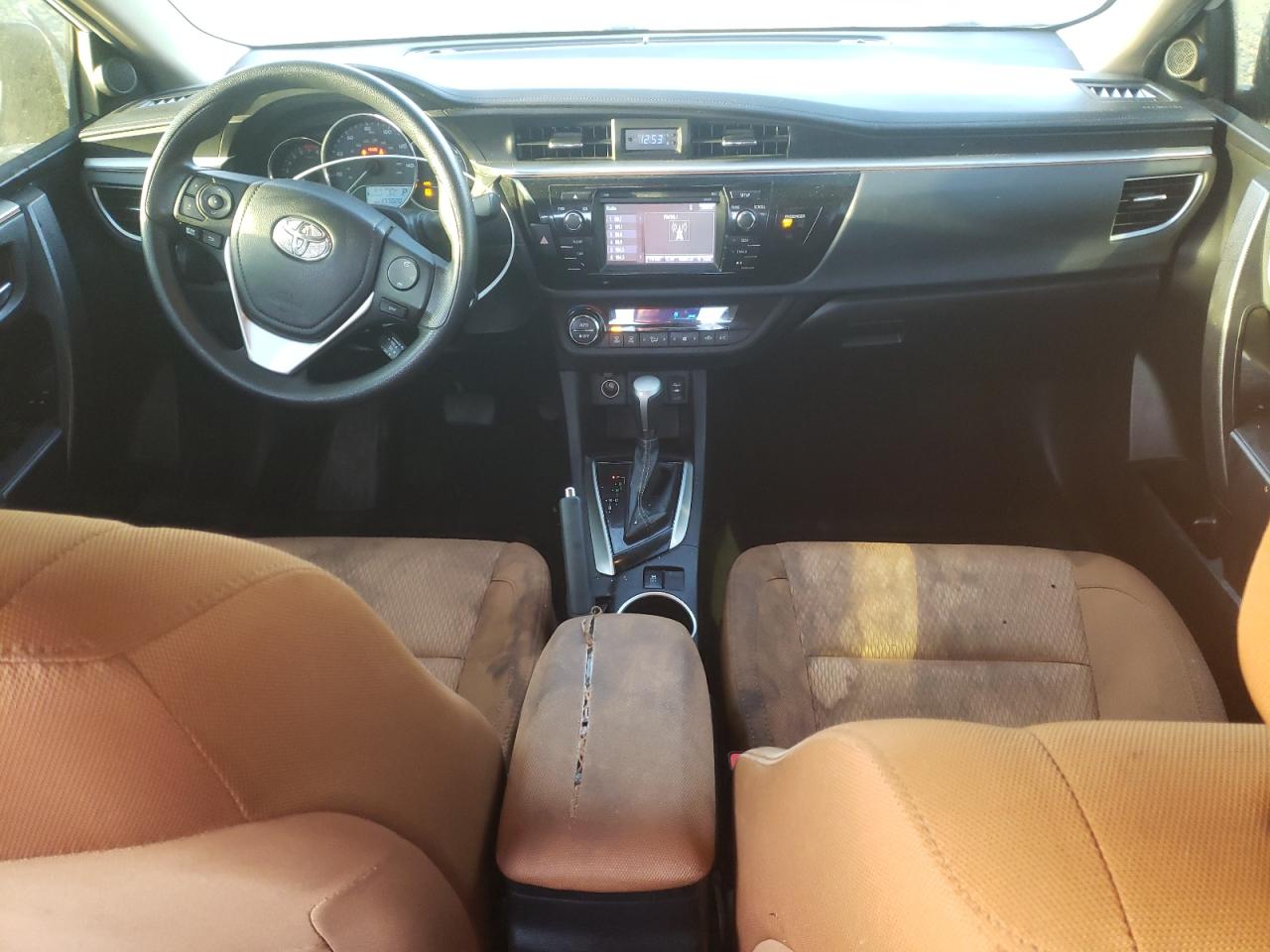 2015 Toyota Corolla VIN 2T1BURHE5FC343547 Copart auction photo, top/roof damage thumbnail 8