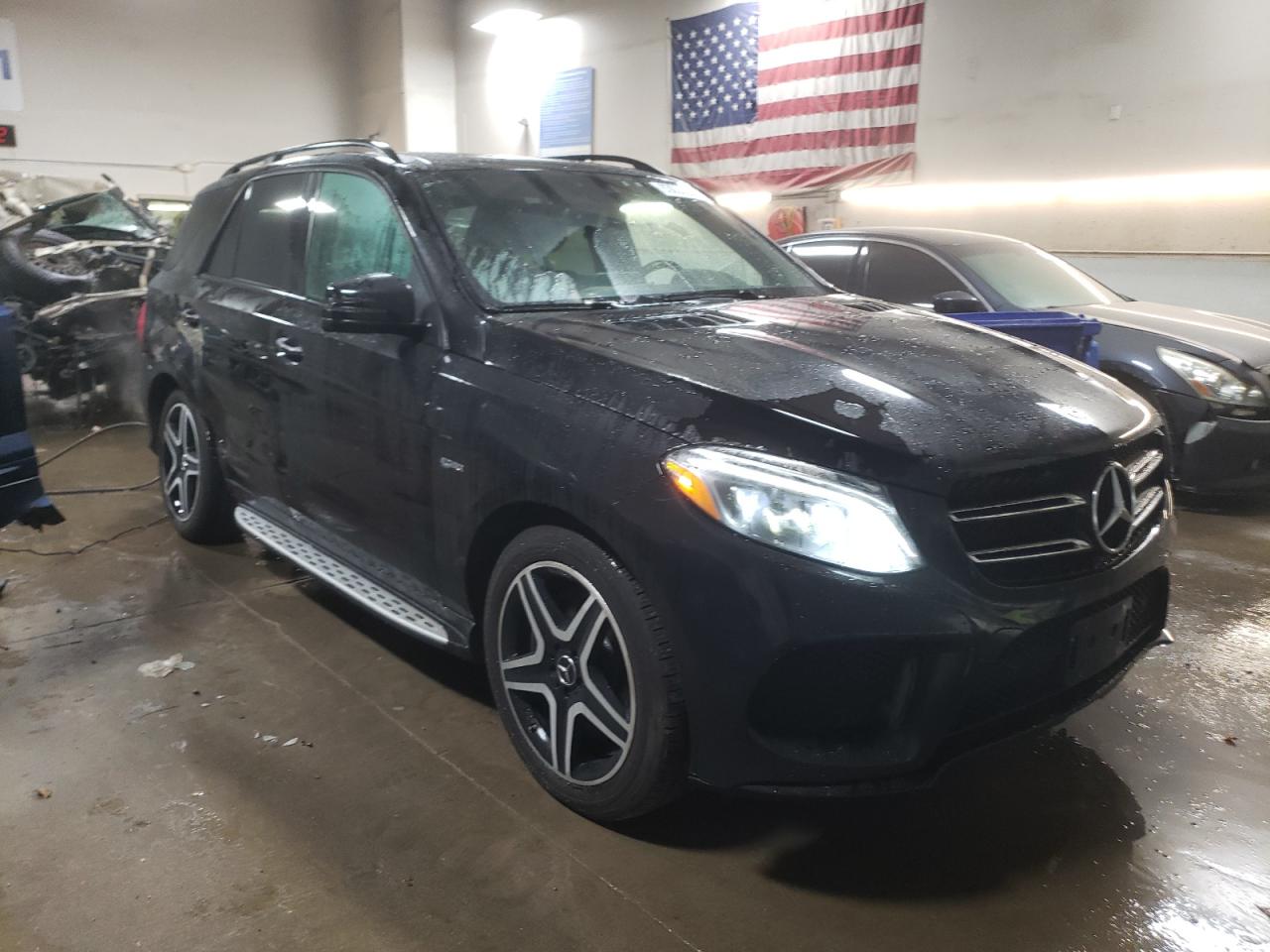 2017 Mercedes-Benz GLE VIN 4JGDA6EB6HA933737 Copart auction photo, side / rear end damage thumbnail 4
