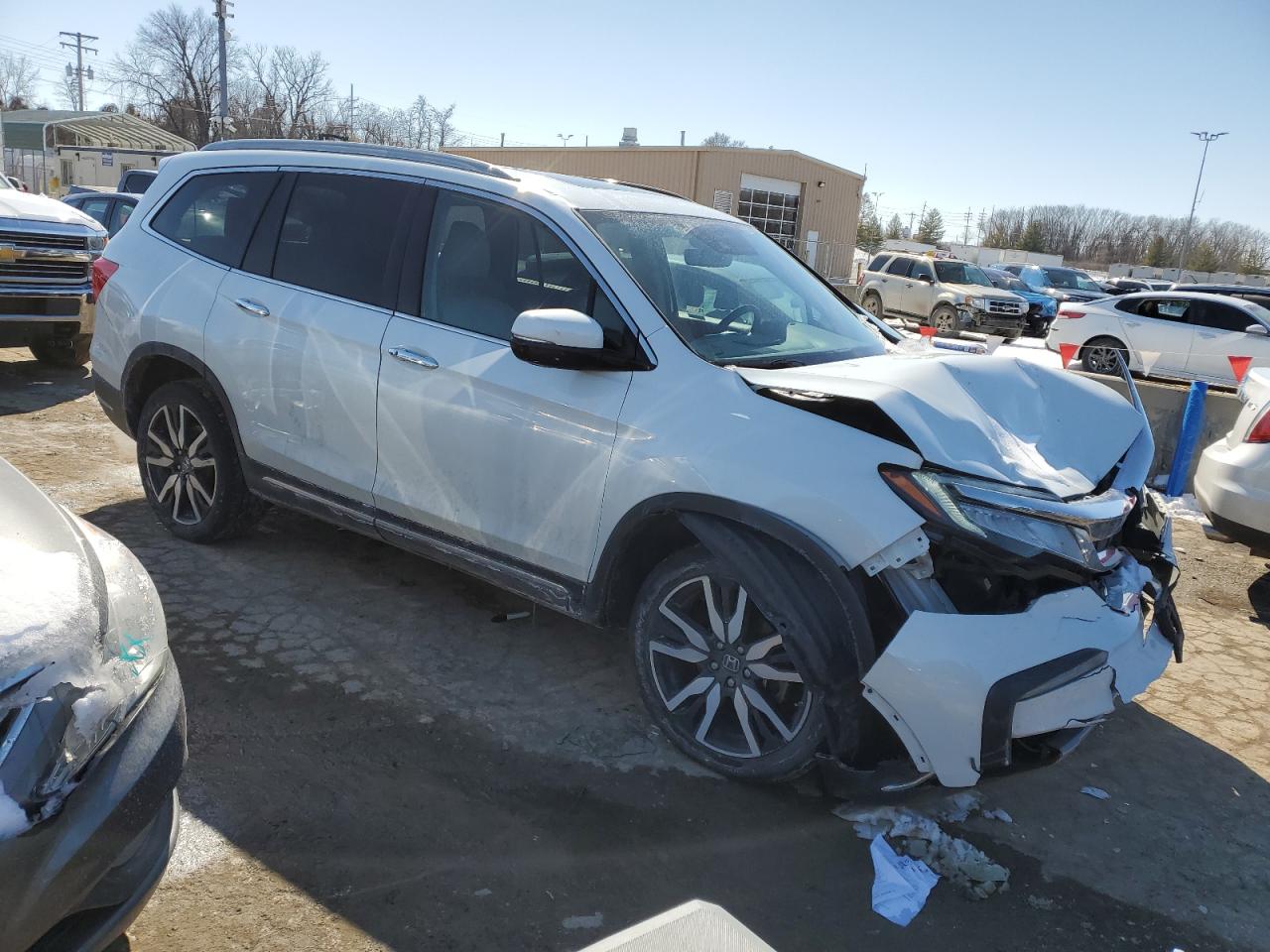 2020 Honda Pilot VIN 5FNYF6H6XLB047801 Copart auction photo, front end damage thumbnail 4
