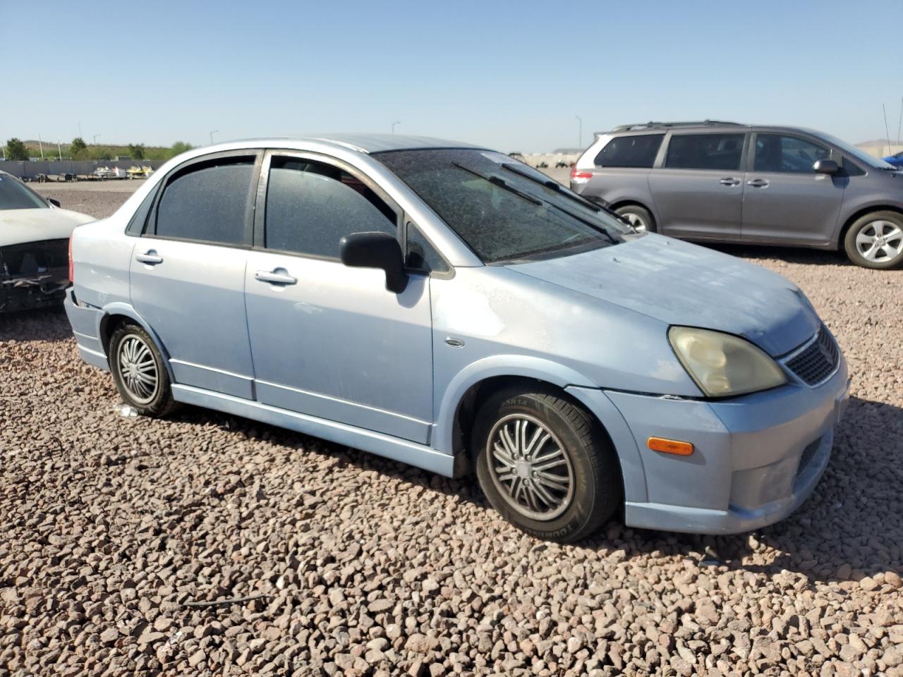 2006 Suzuki Aerio VIN JS2RA62S665301623 Copart auction photo, all over damage thumbnail 4