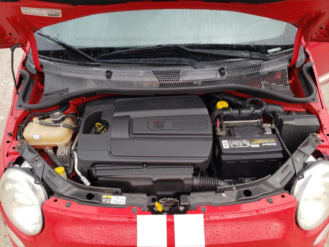 2013 Fiat 500 VIN 3C3CFFBR2DT726465 Copart auction photo, side / rear end damage thumbnail 13