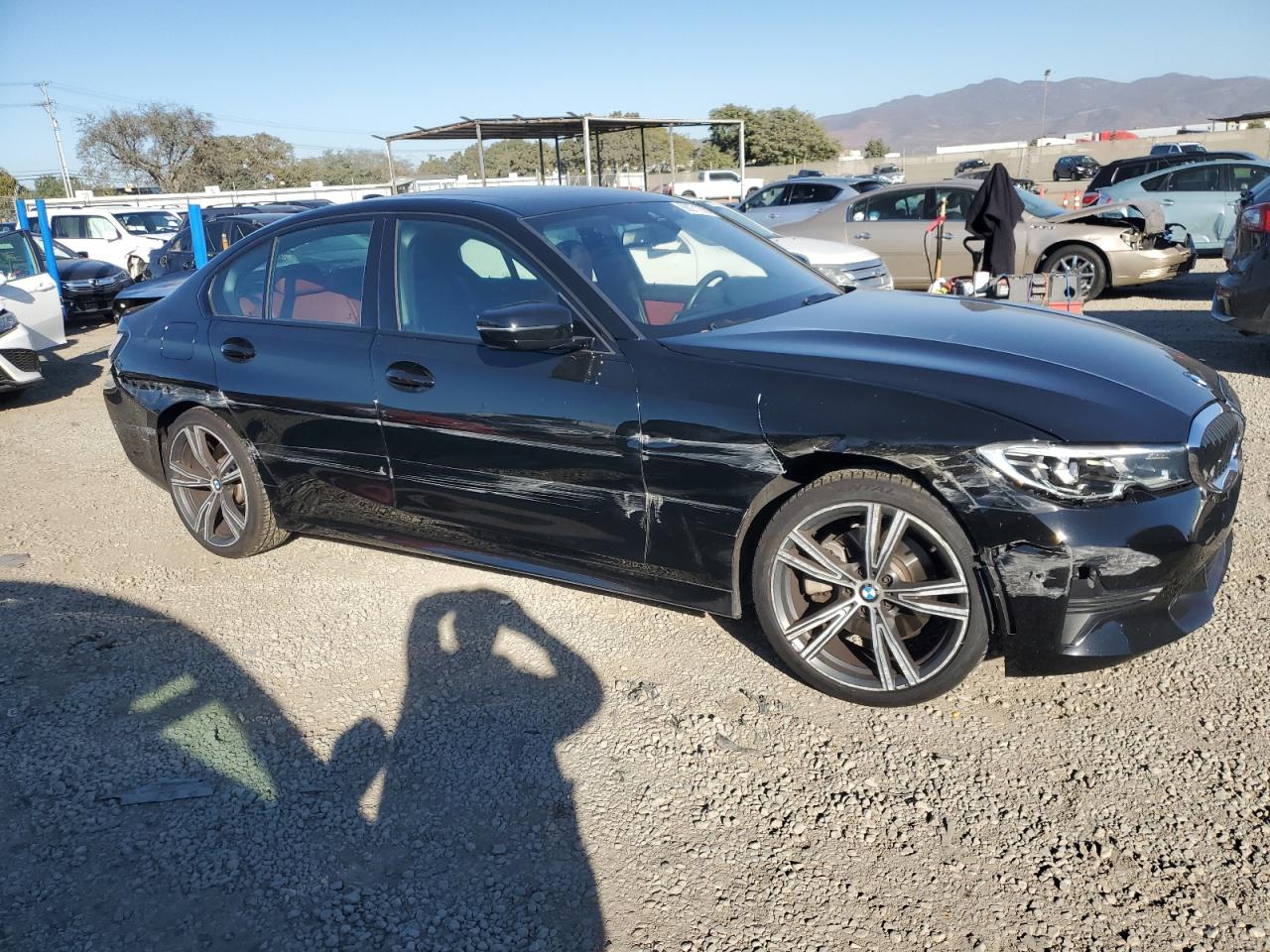 2022 BMW 3er VIN 3MW5R1J06N8C70960 Copart auction photo, all over damage thumbnail 4