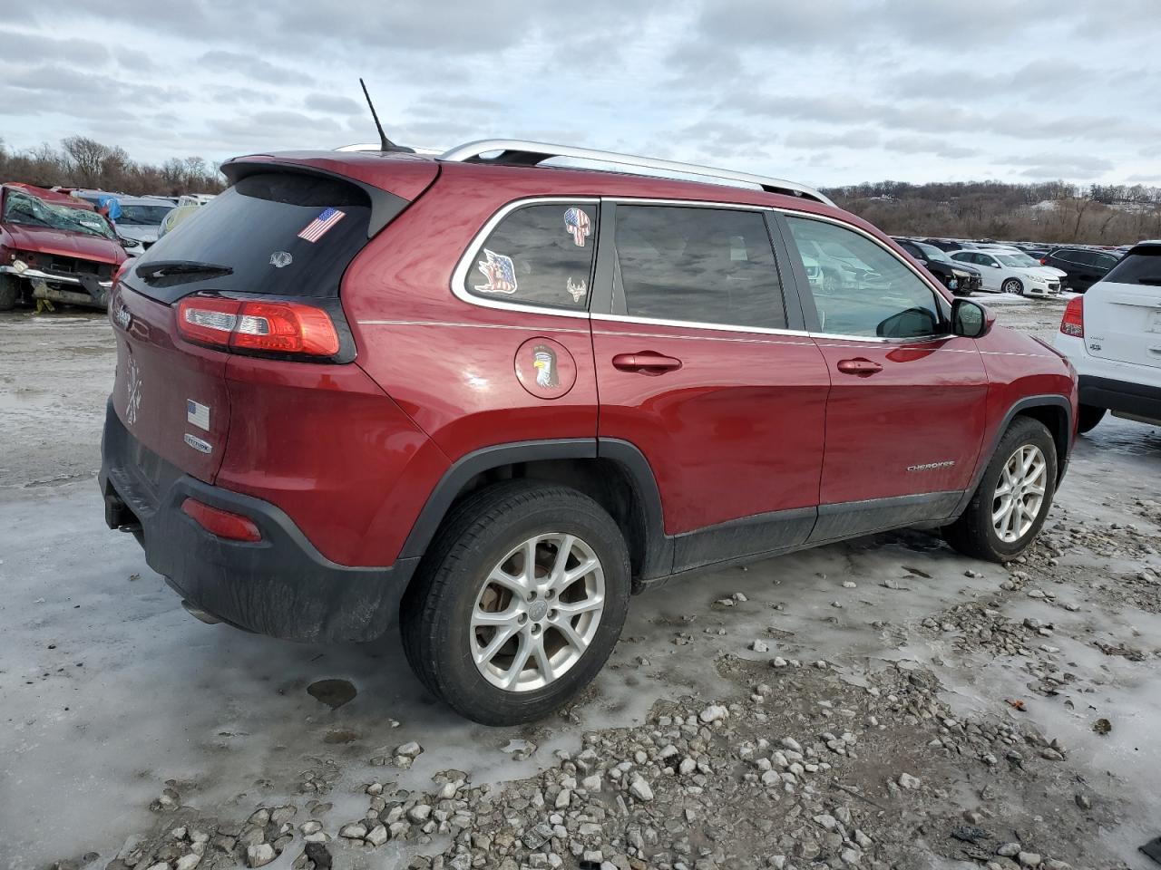 2014 Jeep Grand Cherokee VIN 1C4PJMCS7EW230154 Copart auction photo, front end / side damage thumbnail 3