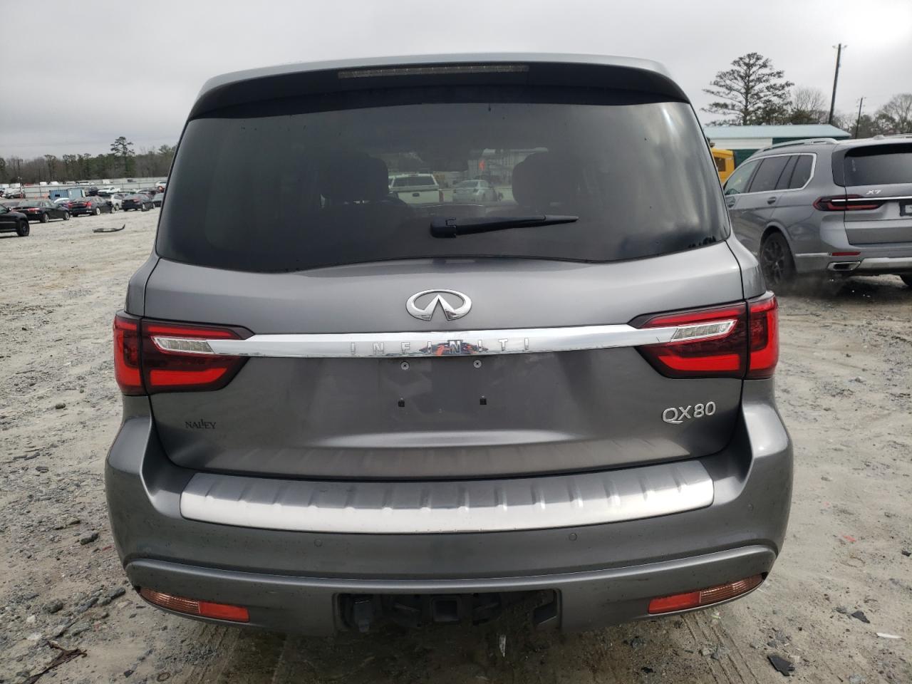 2019 Infiniti QX80 VIN JN8AZ2NF2K9687696 Copart auction photo, side / rear end damage thumbnail 6