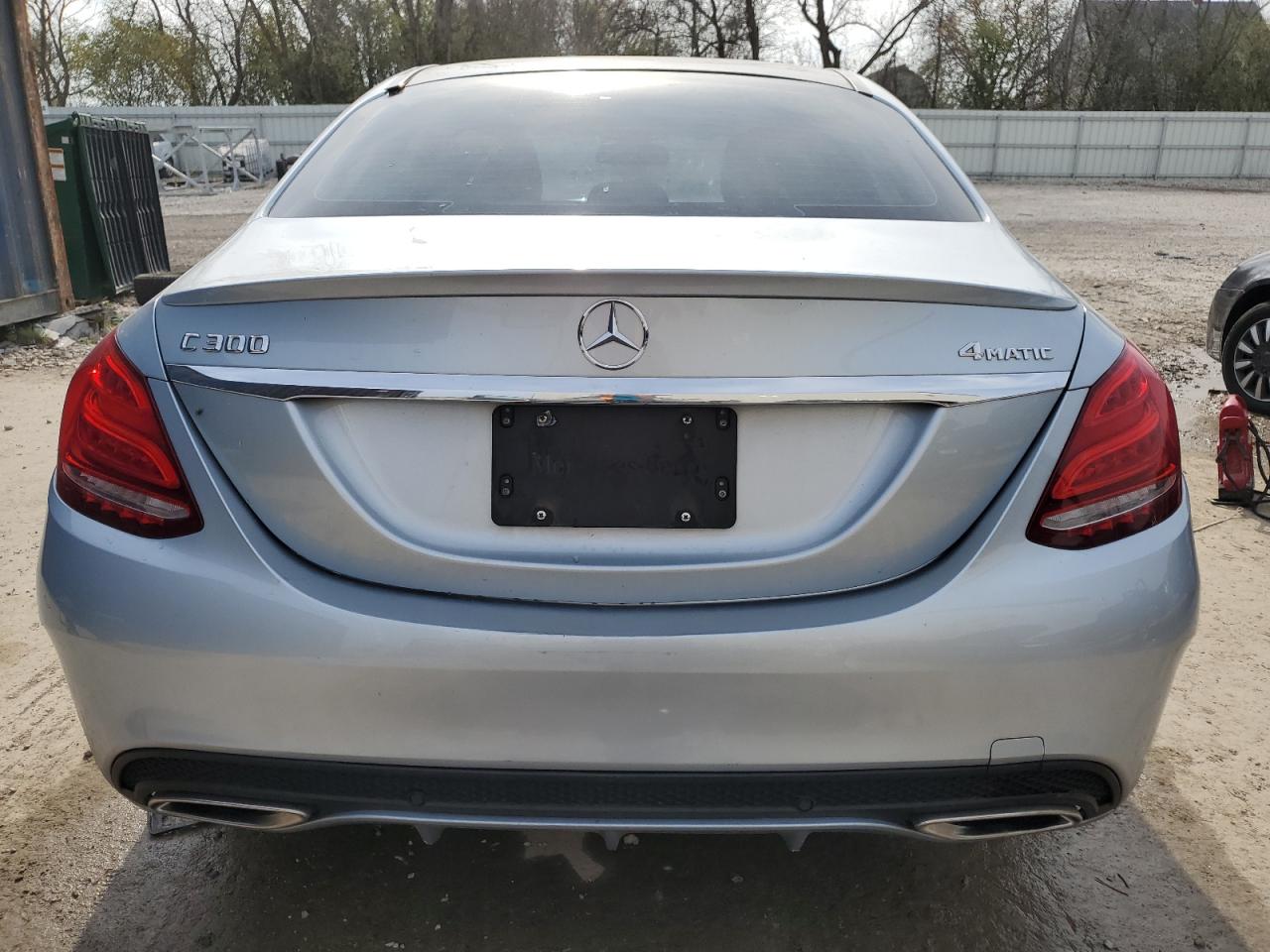 2015 Mercedes-Benz C-klasse VIN 55SWF4KB9FU081278 Copart auction photo, front end damage thumbnail 6