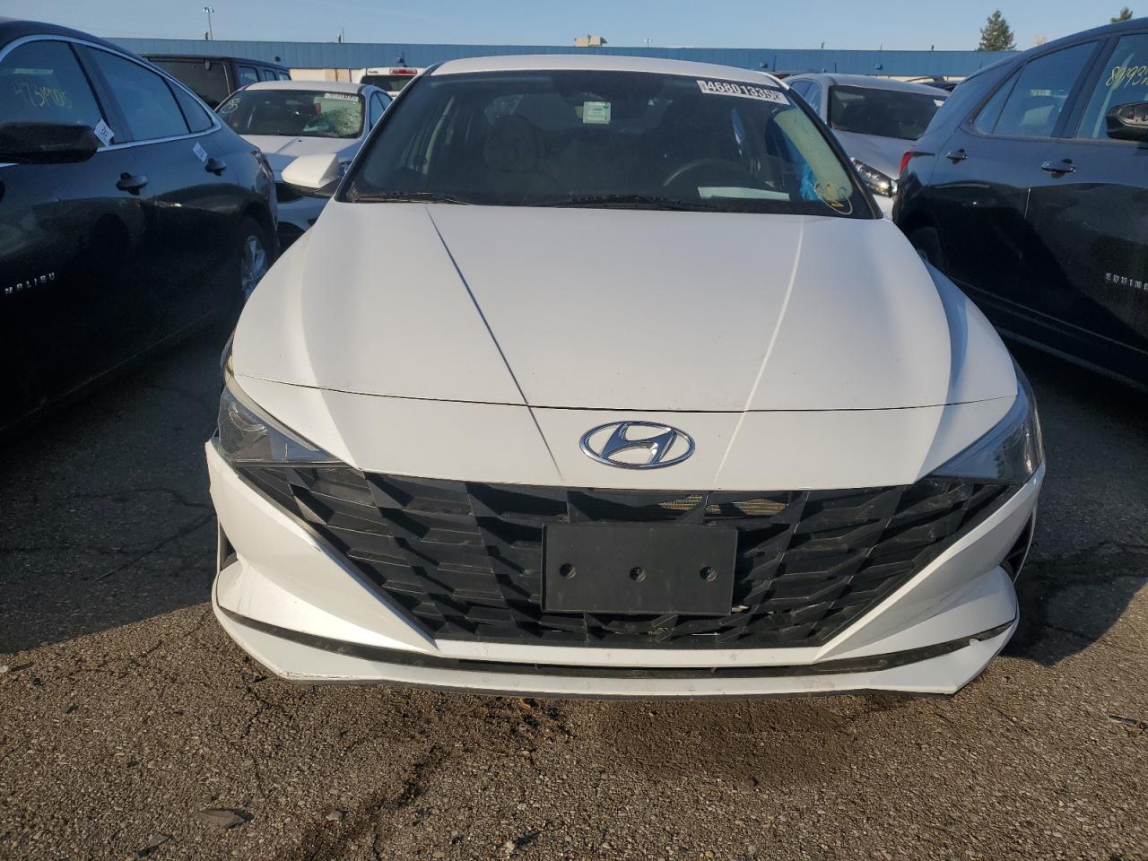 2021 Hyundai Elantra VIN 5NPLM4AG7MH045806 Copart auction photo, front end / undercarriage damage thumbnail 5