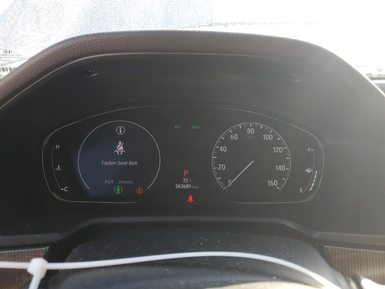 2020 Honda Accord VIN 1HGCV1F32LA144445 Copart auction photo, rear end damage thumbnail 9