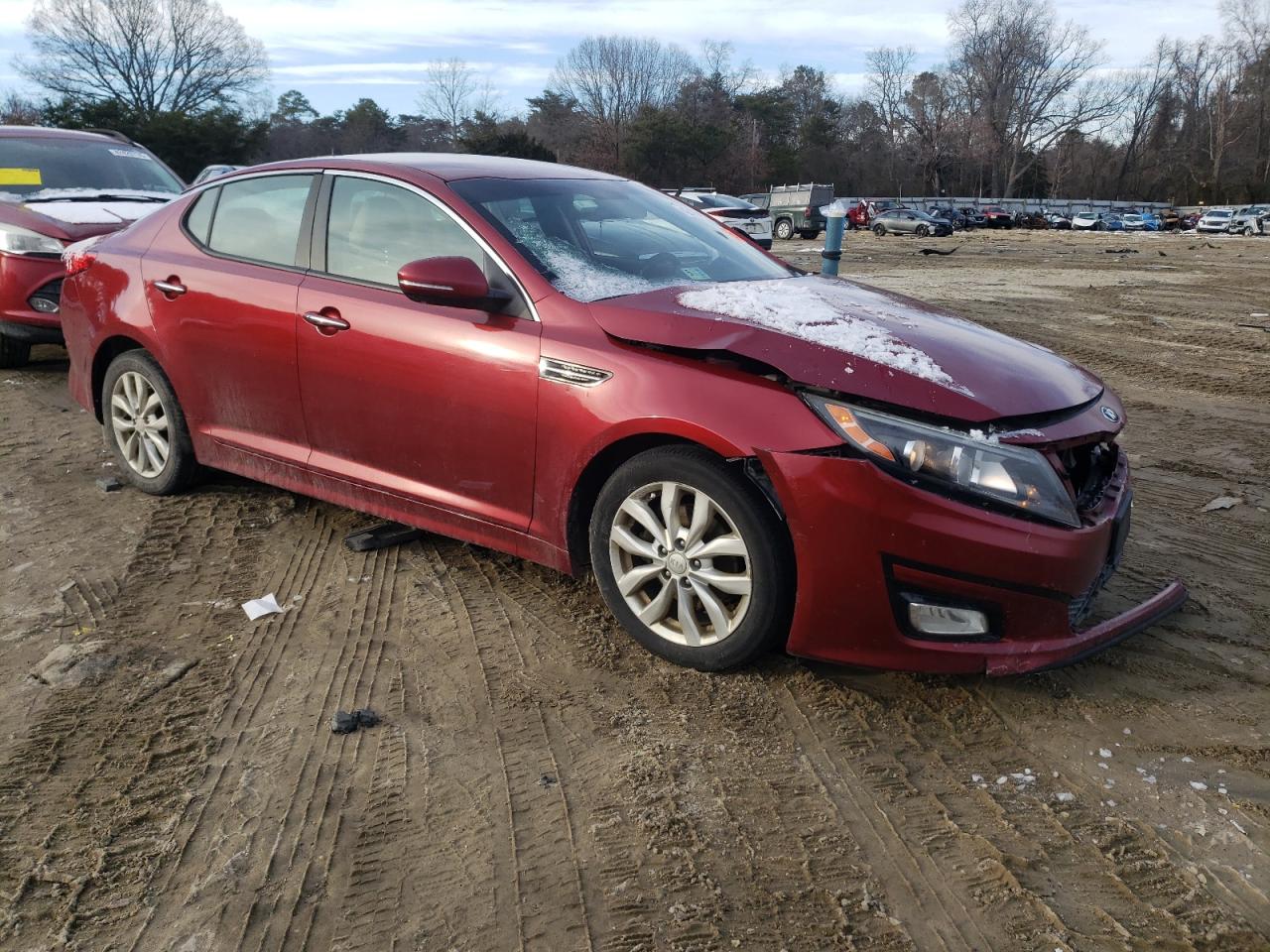2015 KIA Optima VIN 5XXGN4A7XFG392320 Copart auction photo, front end damage thumbnail 4
