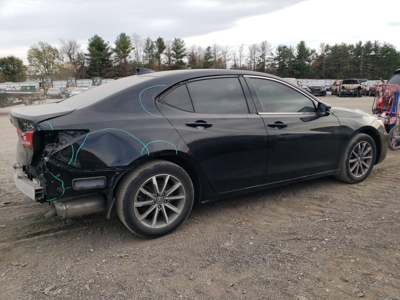 2019 Acura TLX VIN 19UUB1F32KA004469 Copart auction photo, rear end / minor dent/scratches damage thumbnail 3