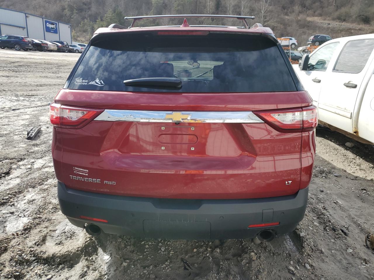 2019 Chevrolet Traverse VIN 1GNEVGKW5KJ210244 Copart auction photo, front end / side damage thumbnail 6
