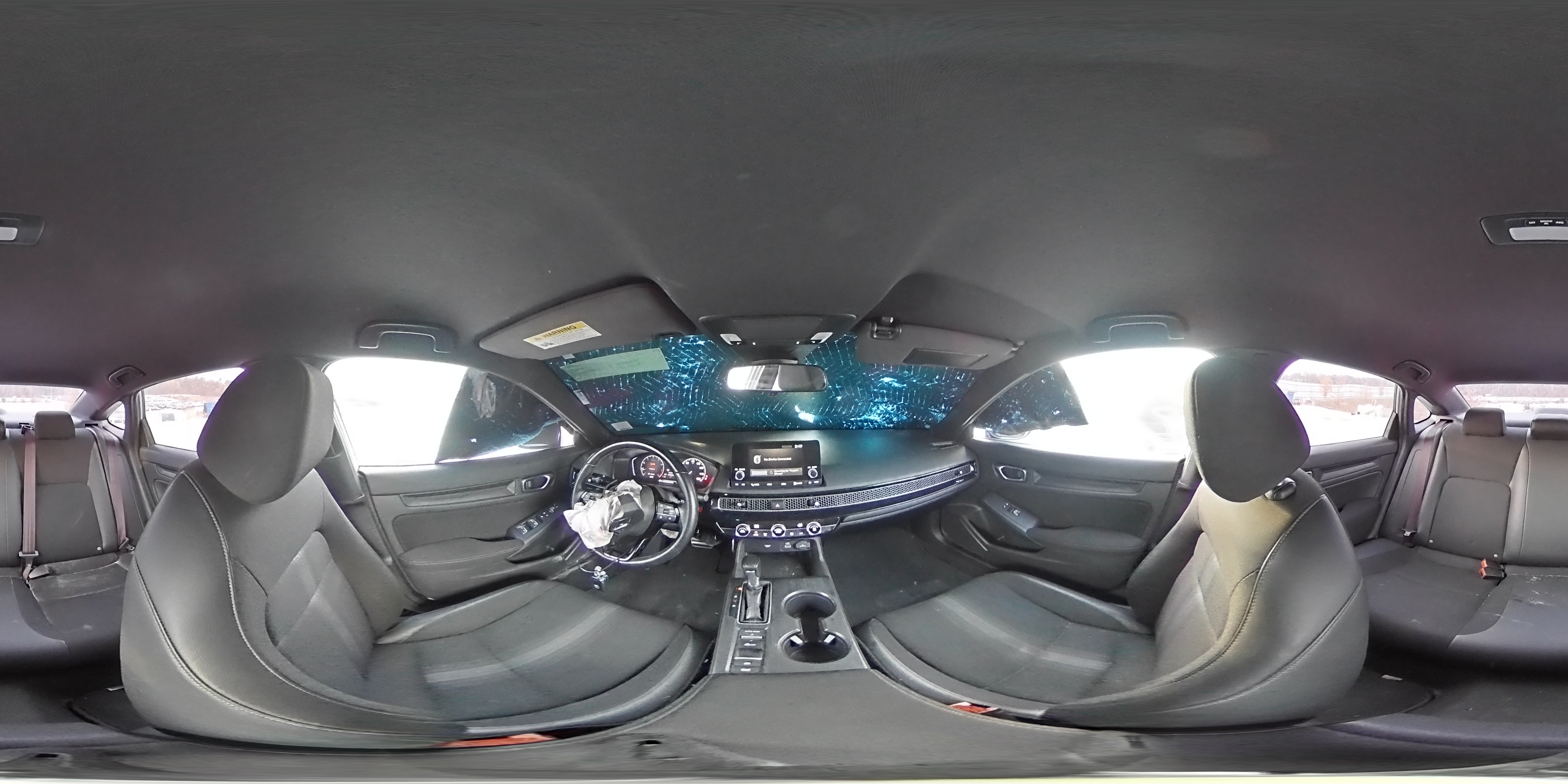 2022 Honda Civic VIN 2HGFE2F51NH510985 Copart auction photo, front end / side damage thumbnail 13