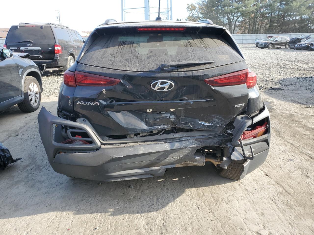 2020 Hyundai Kona VIN KM8K2CAA1LU500365 Copart auction photo, rear end / undercarriage damage thumbnail 6
