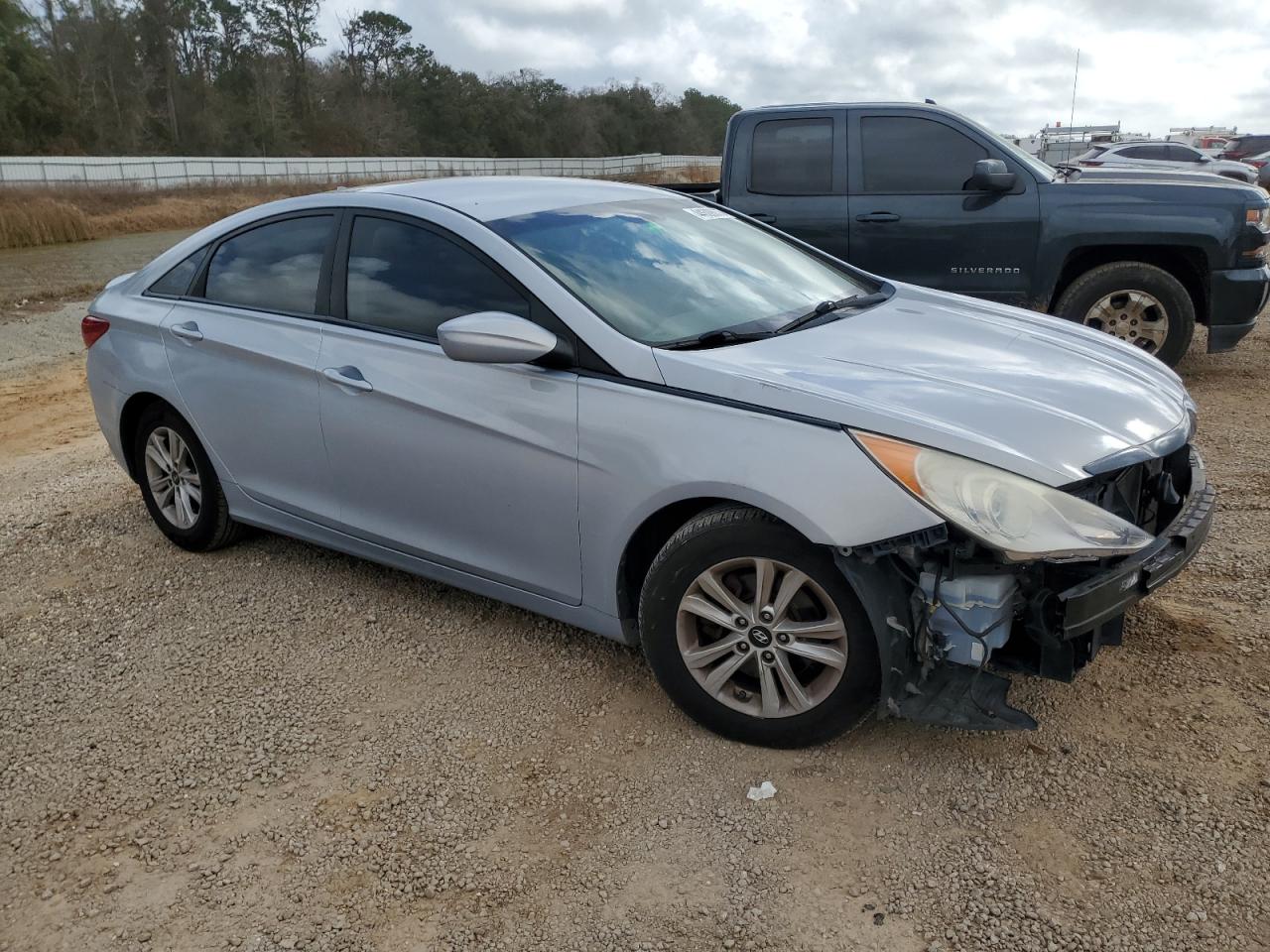 2013 Hyundai Sonata VIN 5NPEB4AC3DH744121 Copart auction photo, all over damage thumbnail 4