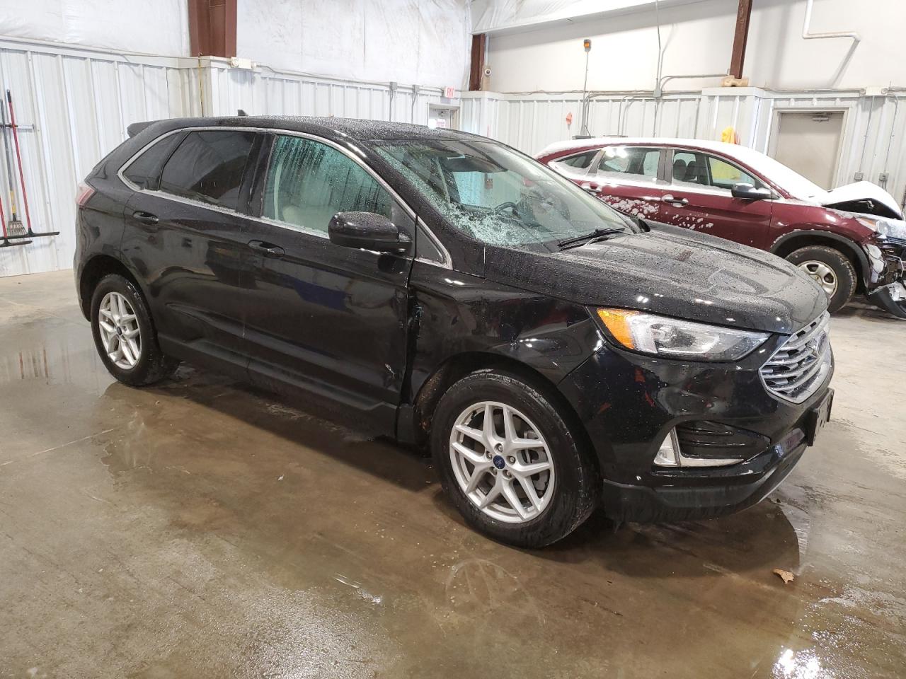 2021 Ford Edge VIN 2FMPK4J93MBA23298 Copart auction photo, front end / side damage thumbnail 4