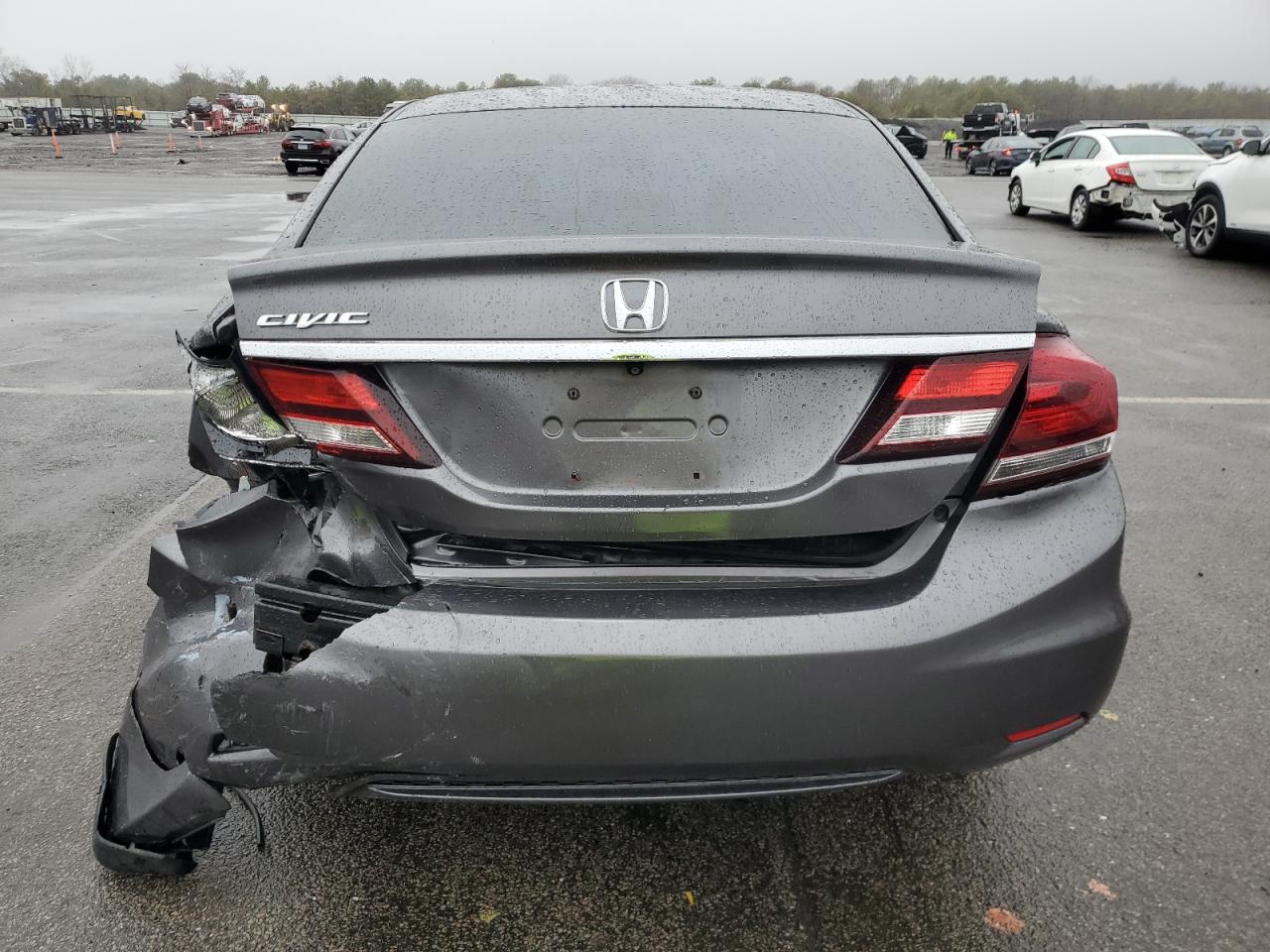 2014 Honda Civic VIN 19XFB2F82EE080798 Copart auction photo, rear end / minor dent/scratches damage thumbnail 6