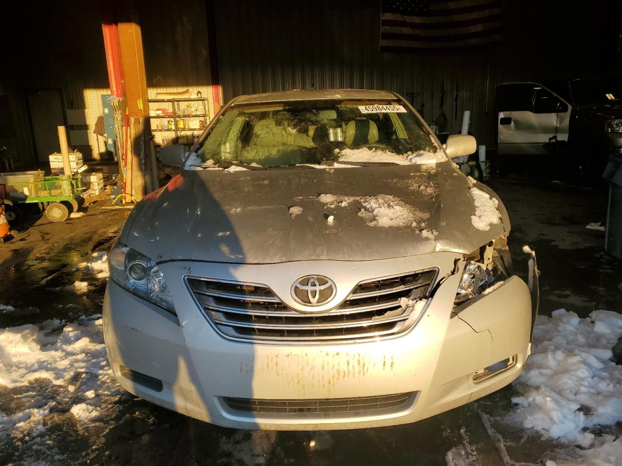 2007 Toyota Camry VIN JTNBB46K573003595 Copart auction photo, front end / side damage thumbnail 5