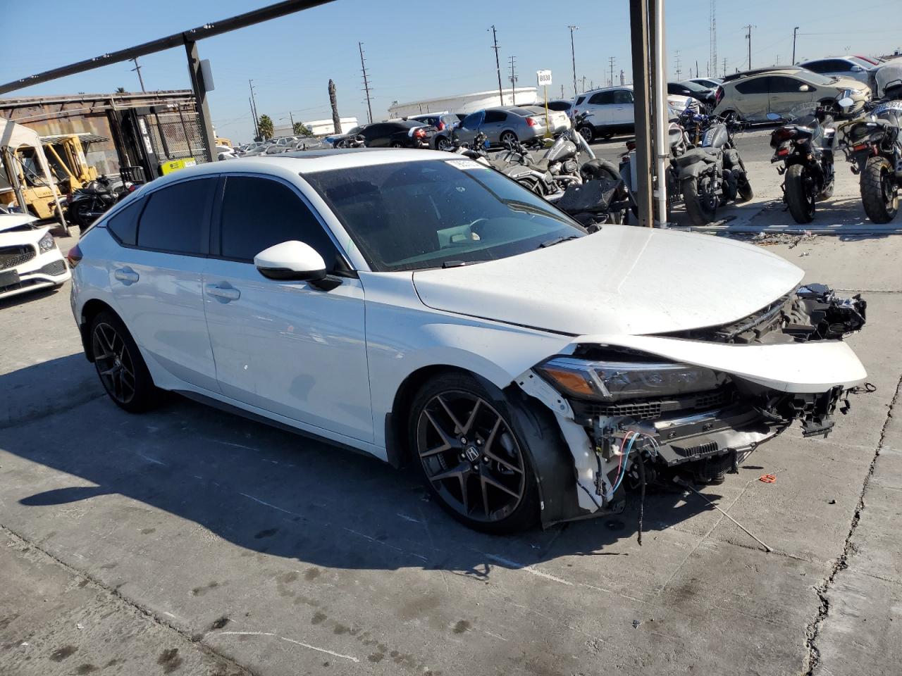 2024 Honda Civic VIN 19XFL1H85RE004955 Copart auction photo, front end / undercarriage damage thumbnail 4