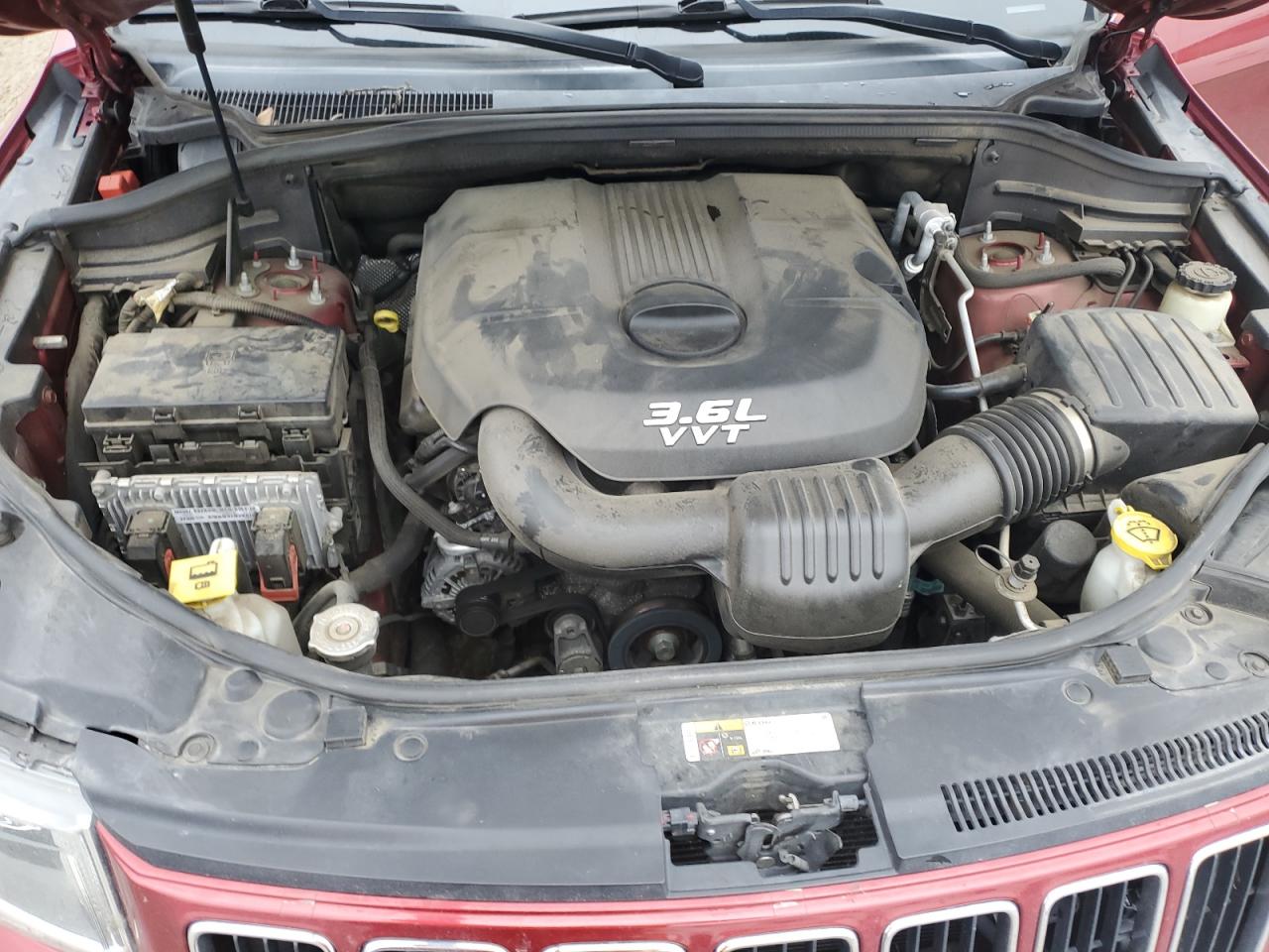2014 Jeep Grand Cherokee VIN 1C4RJFBGXEC112702 Copart auction photo, front end / side damage thumbnail 12
