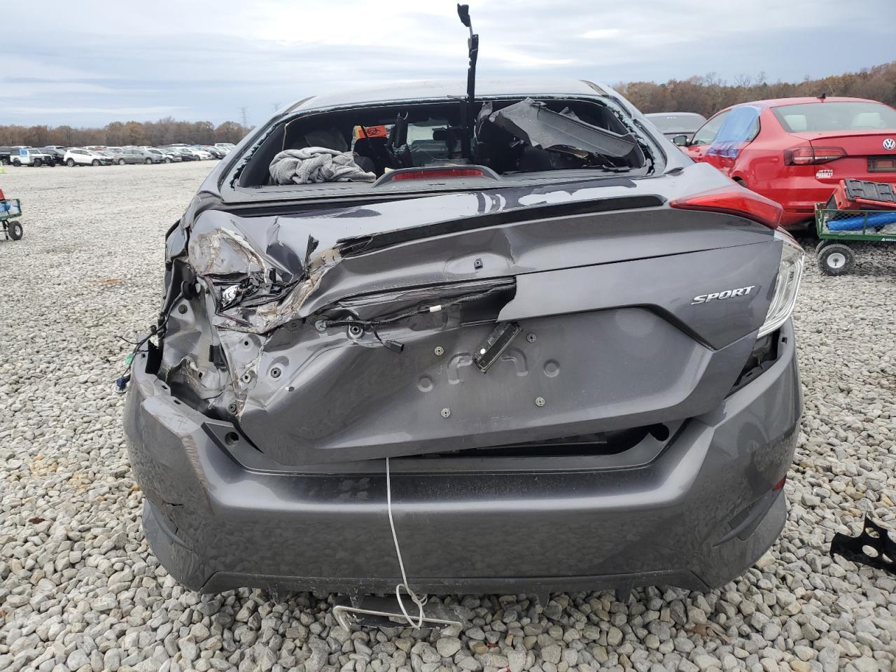2019 Honda Civic VIN 19XFC2F89KE017755 Copart auction photo, all over damage thumbnail 6
