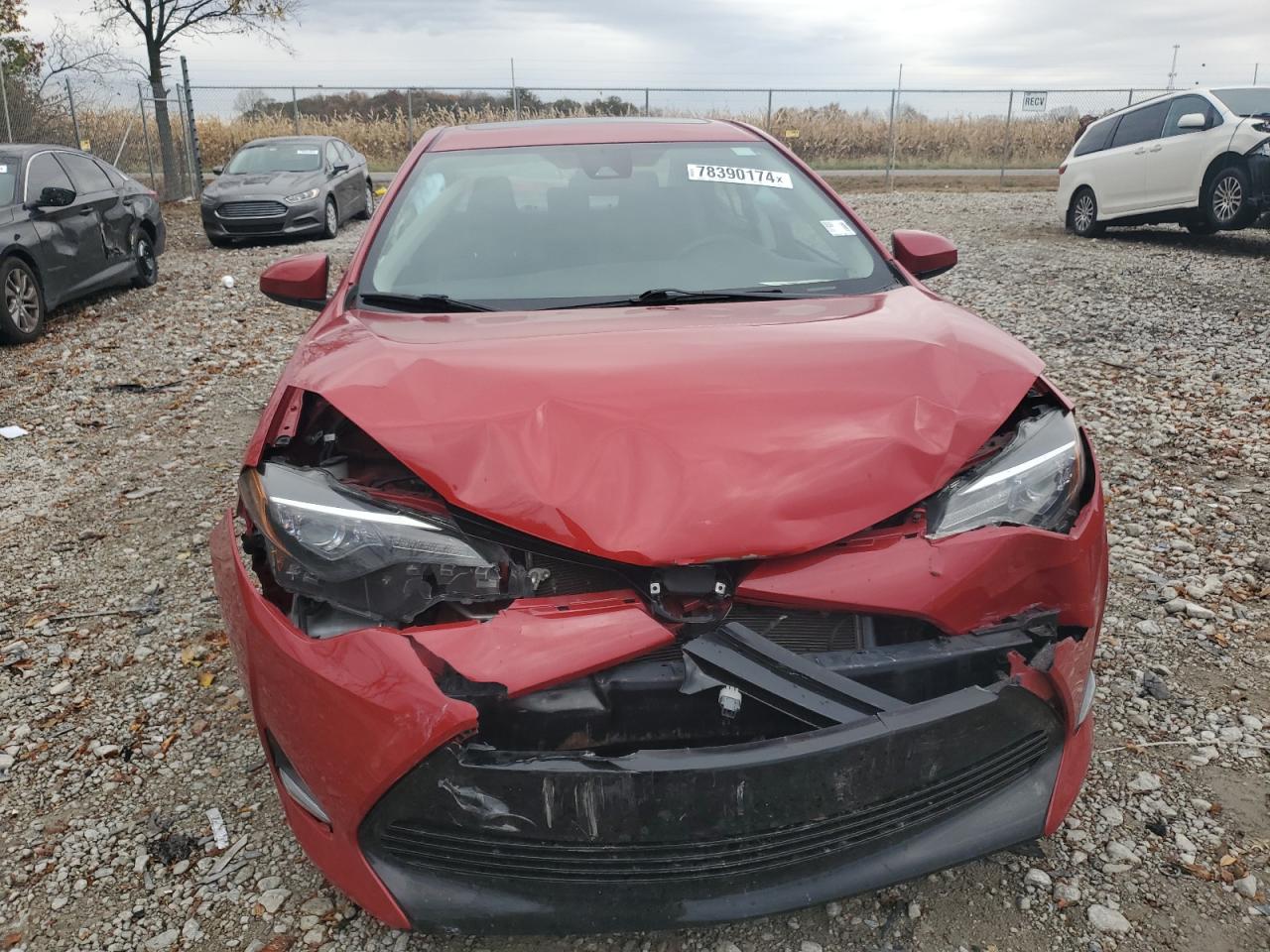 2018 Toyota Corolla VIN 2T1BURHE9JC006050 Copart auction photo, frame damage / front end damage thumbnail 5