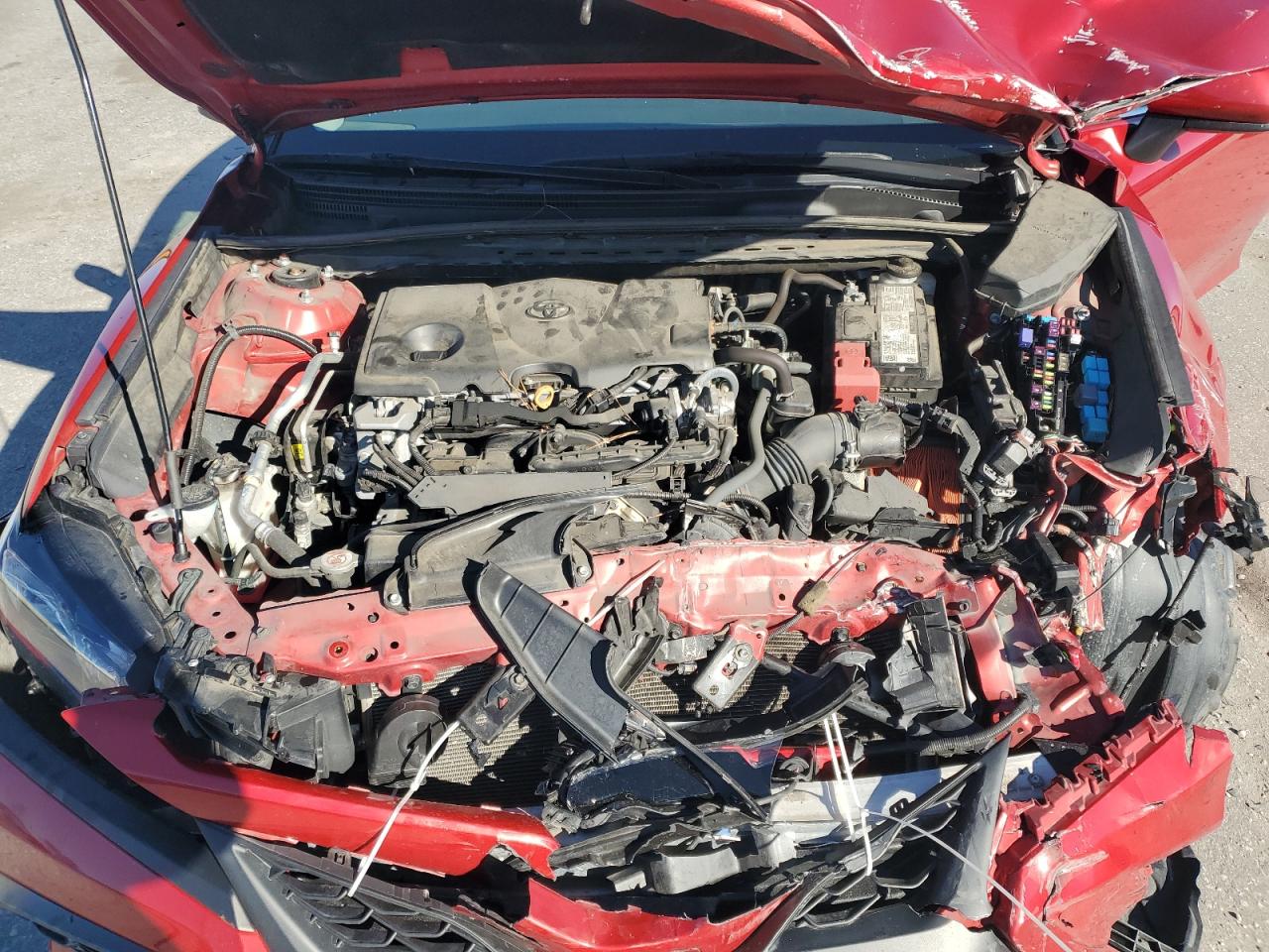 2021 Toyota Camry VIN 4T1G11AK6MU422494 Copart auction photo, front end / side damage thumbnail 12