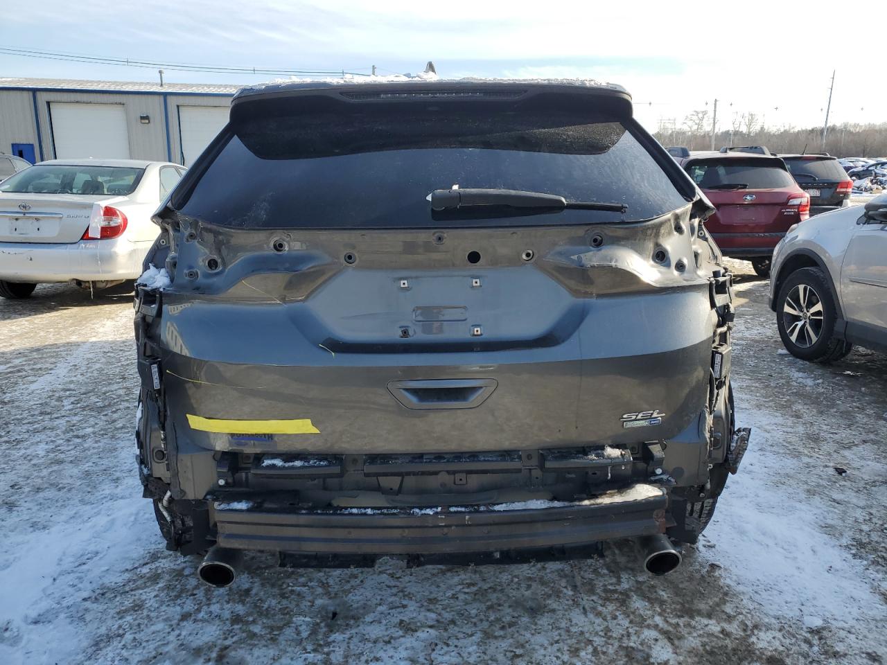 2016 Ford Edge VIN 2FMPK4J96GBB29216 Copart auction photo, vandalism / rear end damage thumbnail 6