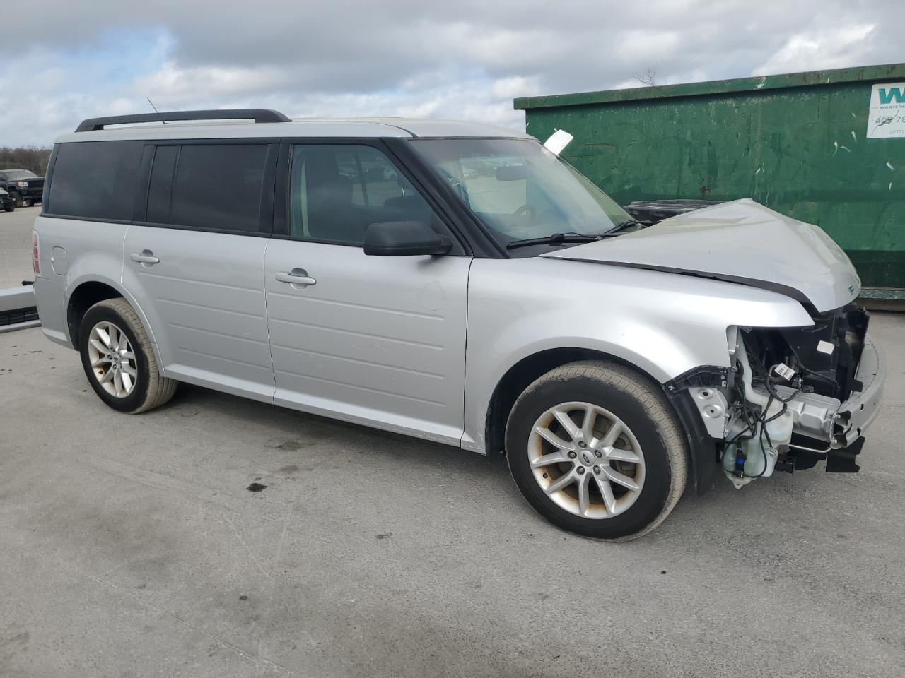 2019 Ford Flex VIN 2FMGK5B86KBA12840 Copart auction photo, front end / side damage thumbnail 4