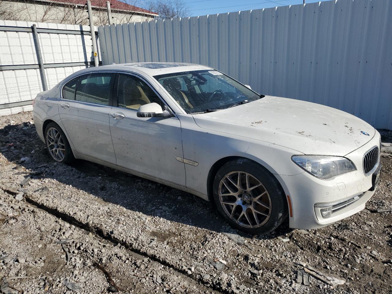 2014 BMW 7er VIN WBAYF8C54ED653631 Copart auction photo, mechanical damage thumbnail 4