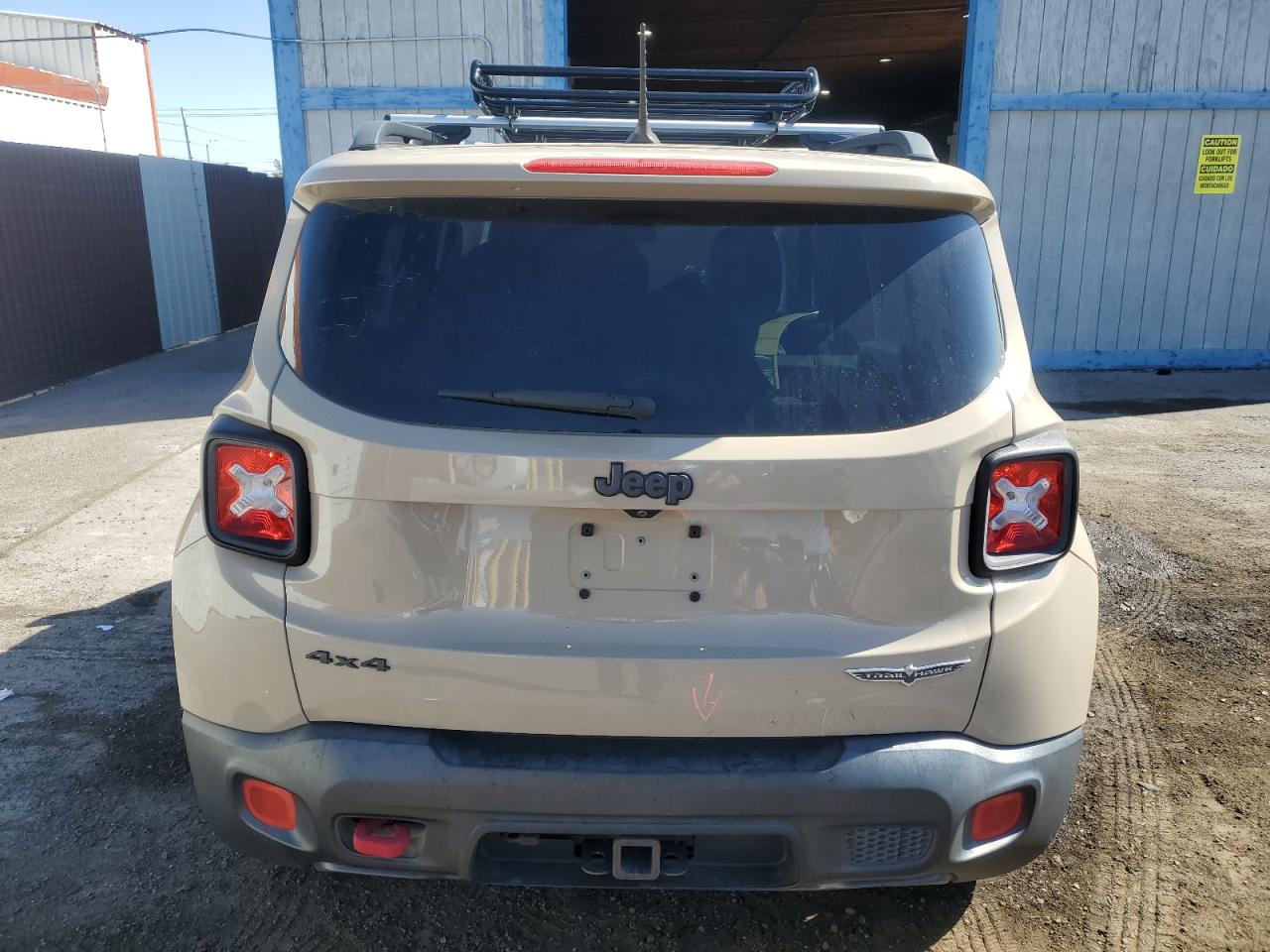 2017 Jeep Renegade VIN ZACCJBCB0HPF03259 Copart auction photo, front end damage thumbnail 6
