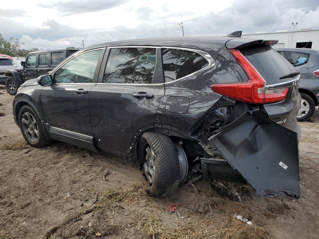 2017 Honda CR-V VIN 2HKRW2H89HH688574 Copart auction photo, rear end / side damage thumbnail 2
