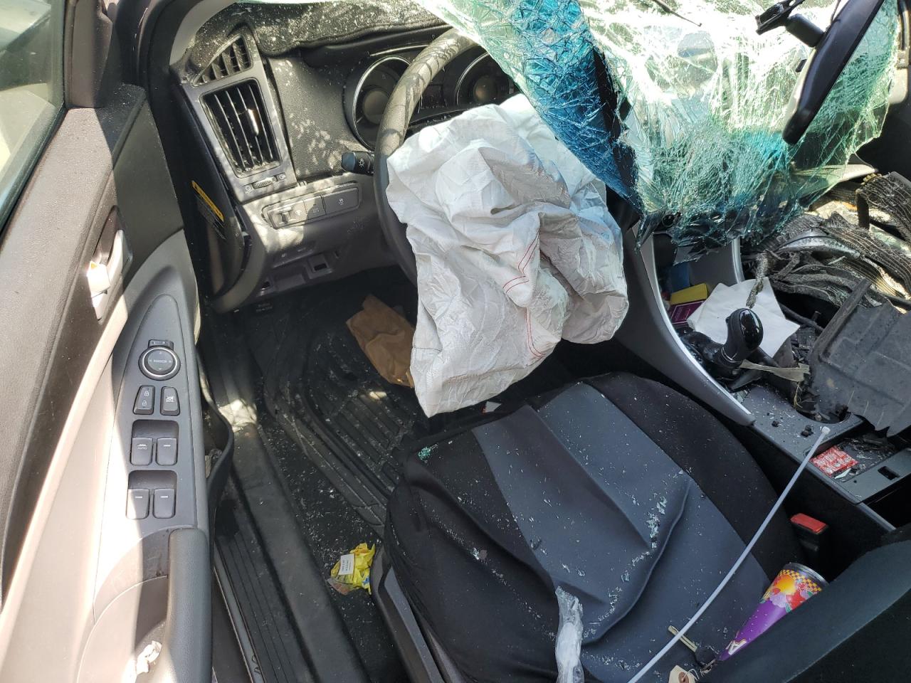 2013 Hyundai Sonata VIN 5NPEB4AC4DH738506 Copart auction photo, front end / top/roof damage thumbnail 8