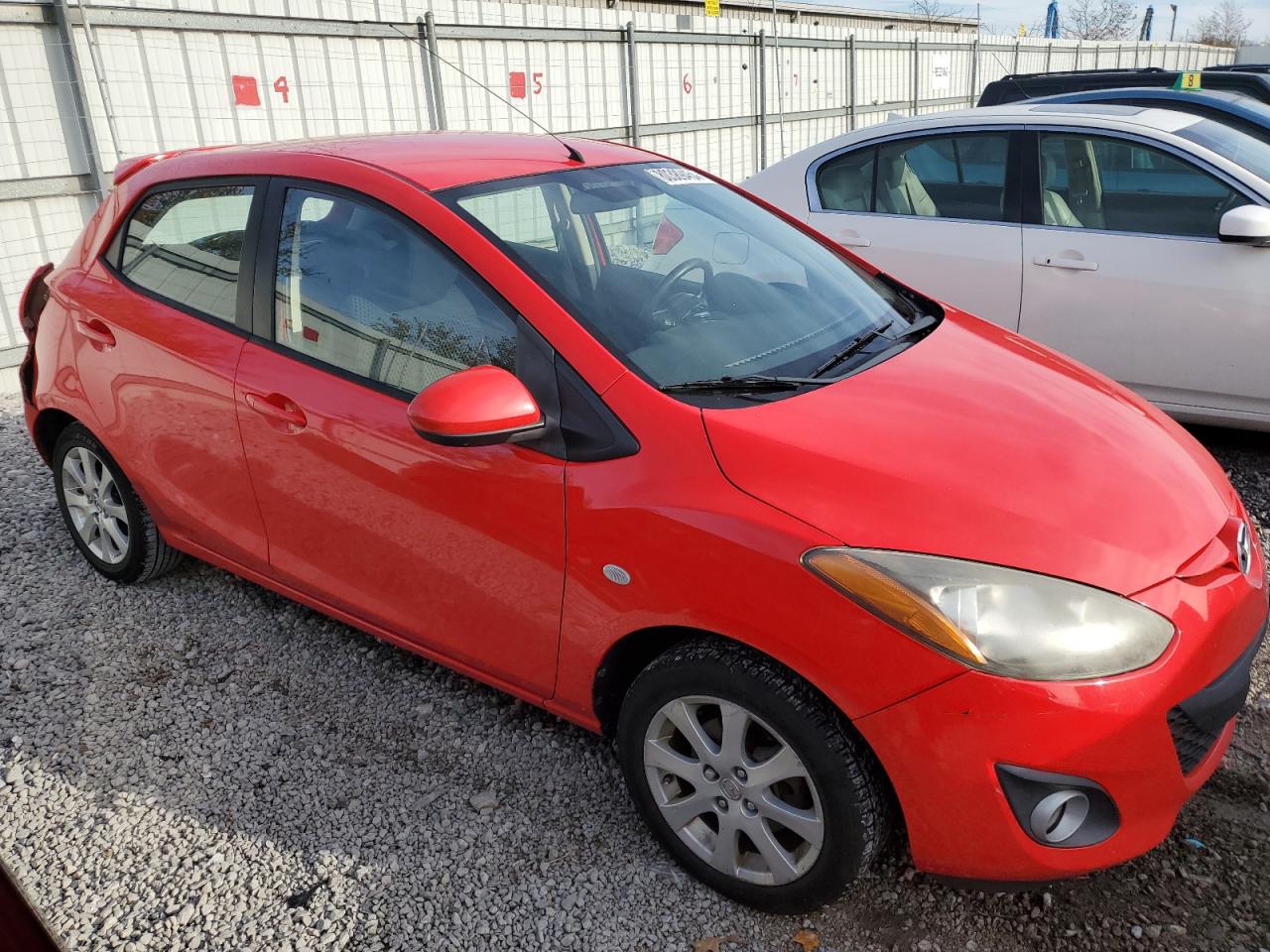 2011 Mazda 2 VIN JM1DE1HY3B0131185 Copart auction photo, all over damage thumbnail 4