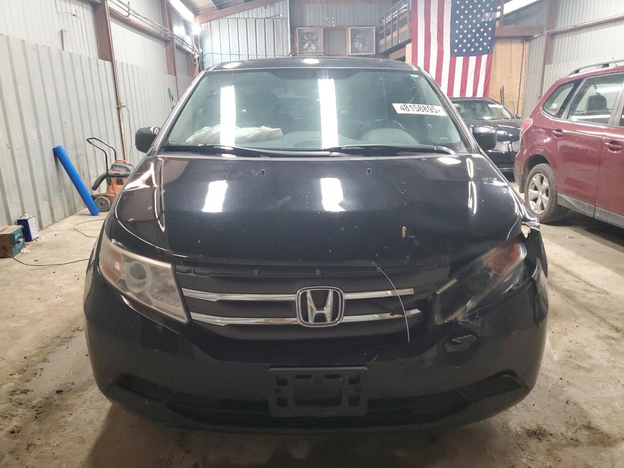 2013 Honda Odyssey VIN 5FNRL5H62DB067971 Copart auction photo, front end / mechanical damage thumbnail 5