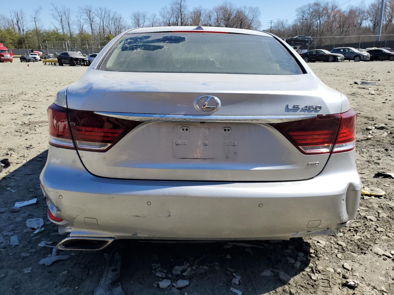 2013 Lexus LS VIN JTHCL5EF1D5017377 Copart auction photo, front end / rear end damage thumbnail 6