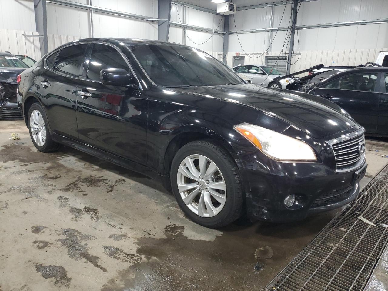 2011 Infiniti M VIN JN1BY1AR1BM371915 Copart auction photo, side damage thumbnail 4