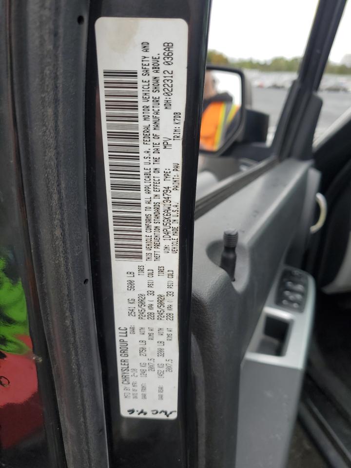2010 Dodge Nitro VIN 1D4PU5GK6AW134794 Copart auction photo, side damage thumbnail 13