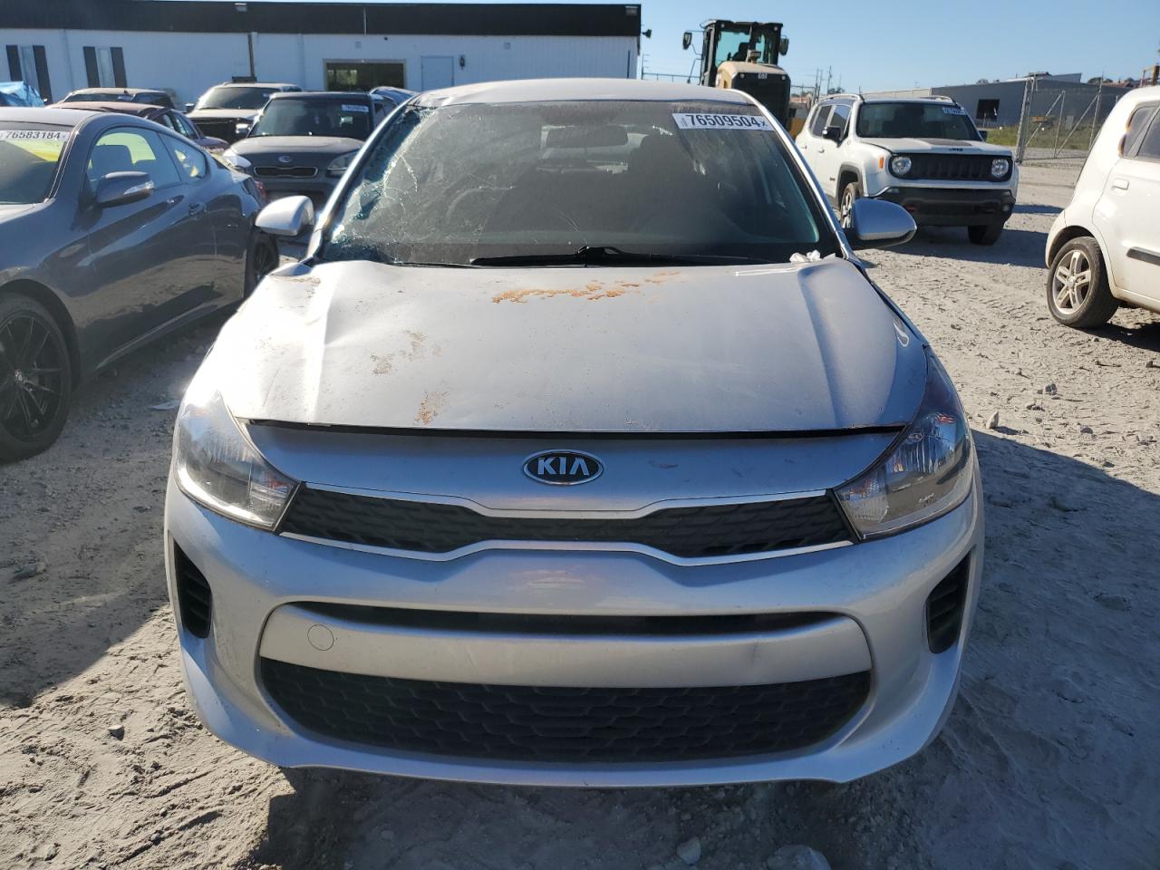 2018 KIA Rio VIN 3KPA25AB2JE090398 Copart auction photo, top/roof damage thumbnail 5
