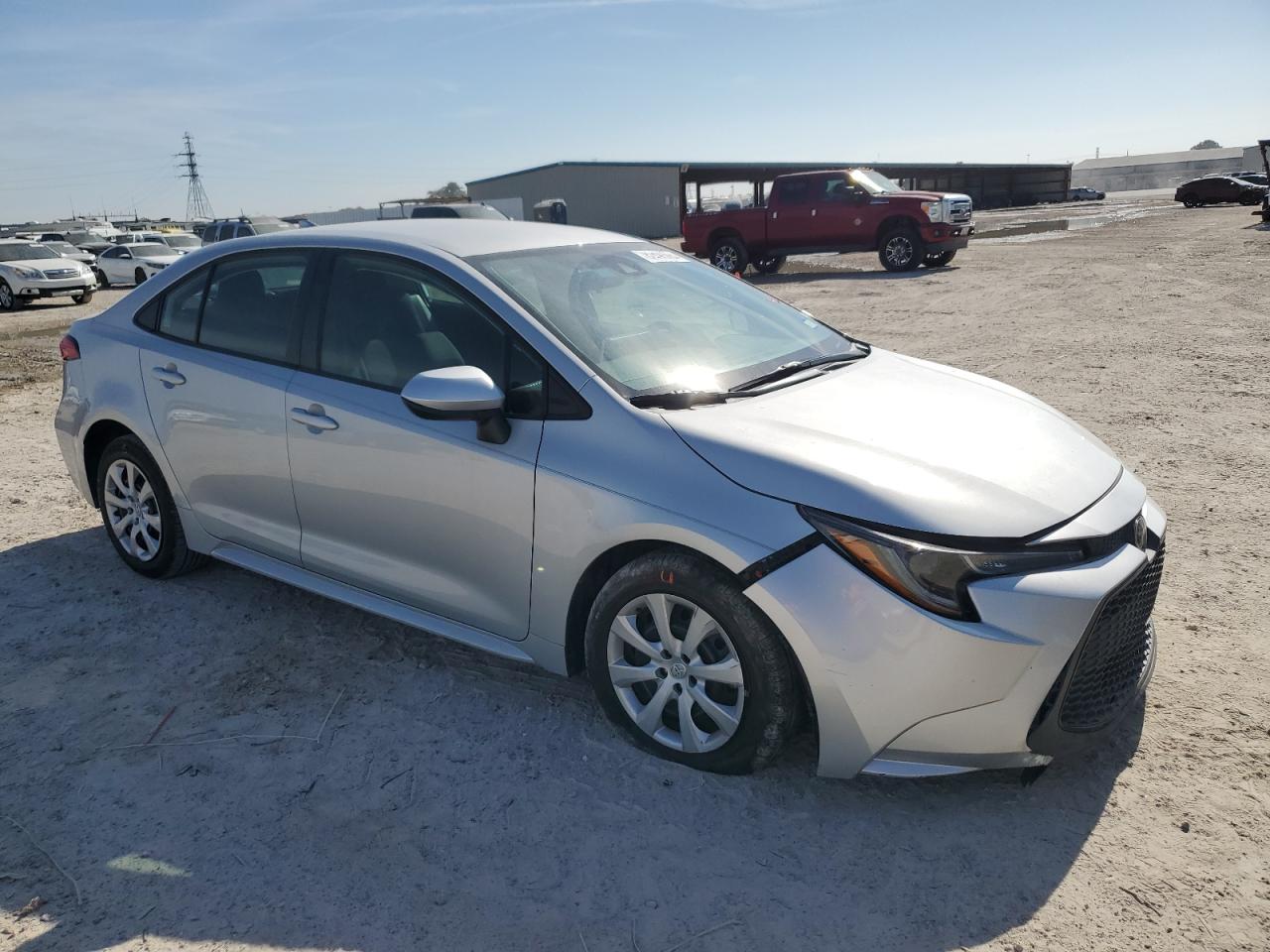 2020 Toyota Corolla VIN 5YFEPRAE8LP062093 Copart auction photo, front end / side damage thumbnail 4