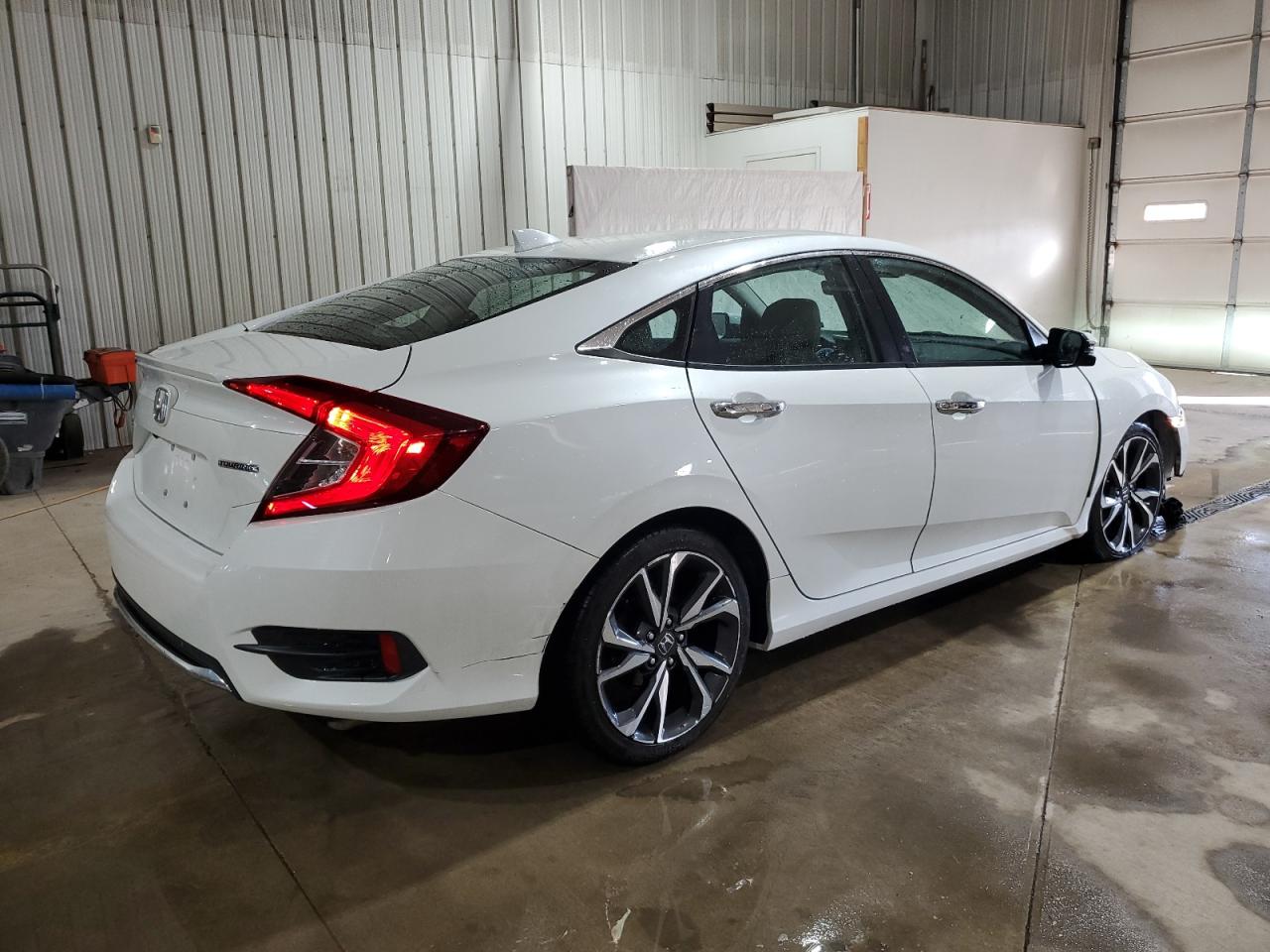 2020 Honda Civic VIN 19XFC1F96LE203872 Copart auction photo, front end / side damage thumbnail 3