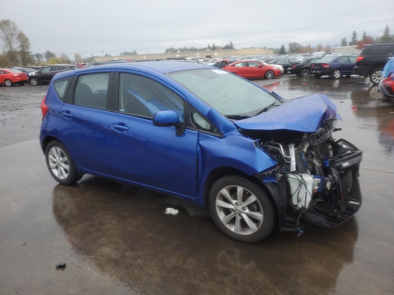 2014 Nissan Versa VIN 3N1CE2CP0EL432877 Copart auction photo, front end / side damage thumbnail 4